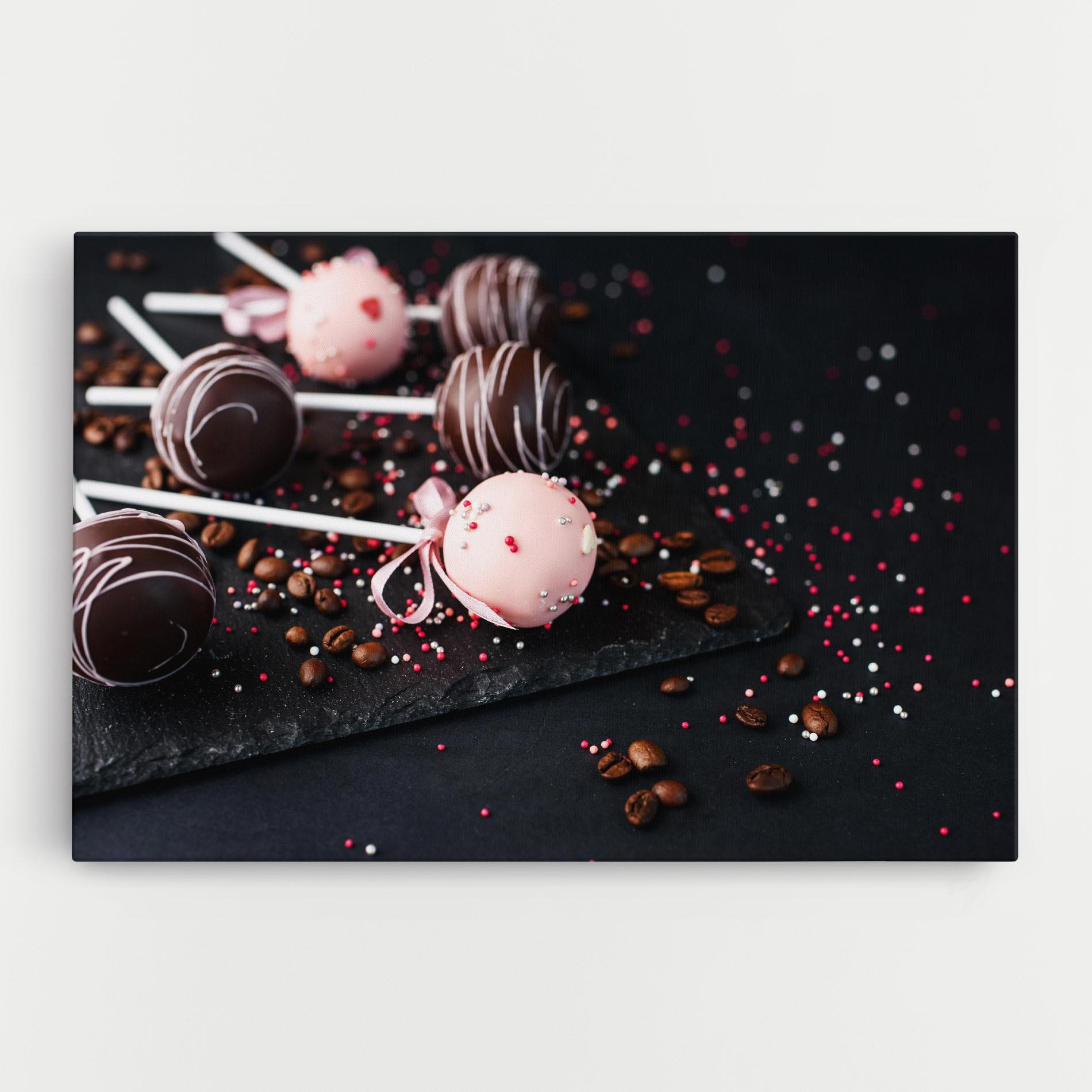 Leinwandbild Chocolate Dessert mockup 0
