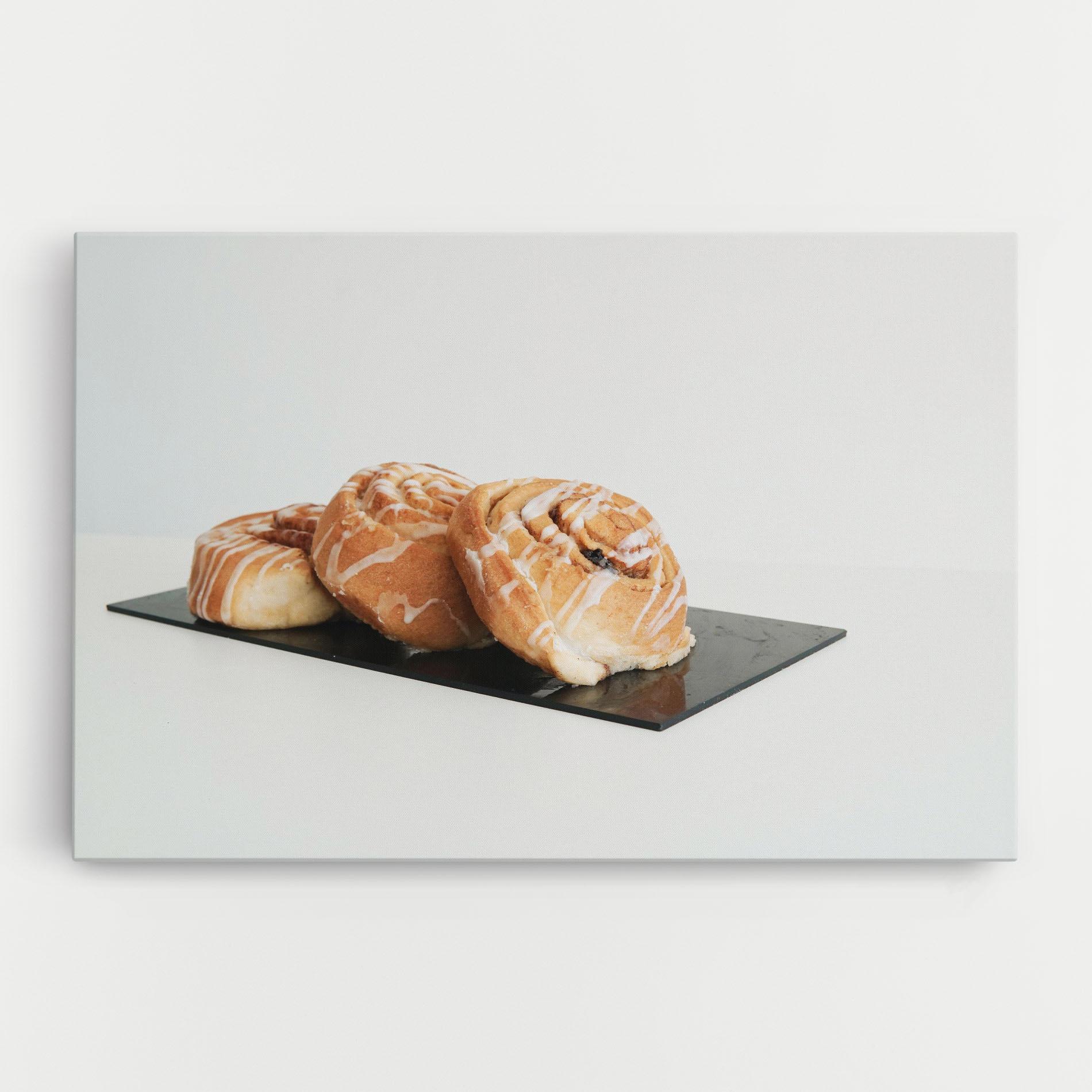 Leinwandbild Cinnamon Rolls mockup 0