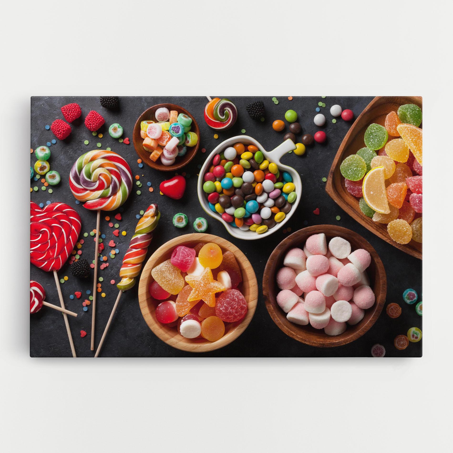 Leinwandbild Colorful Candies mockup 0
