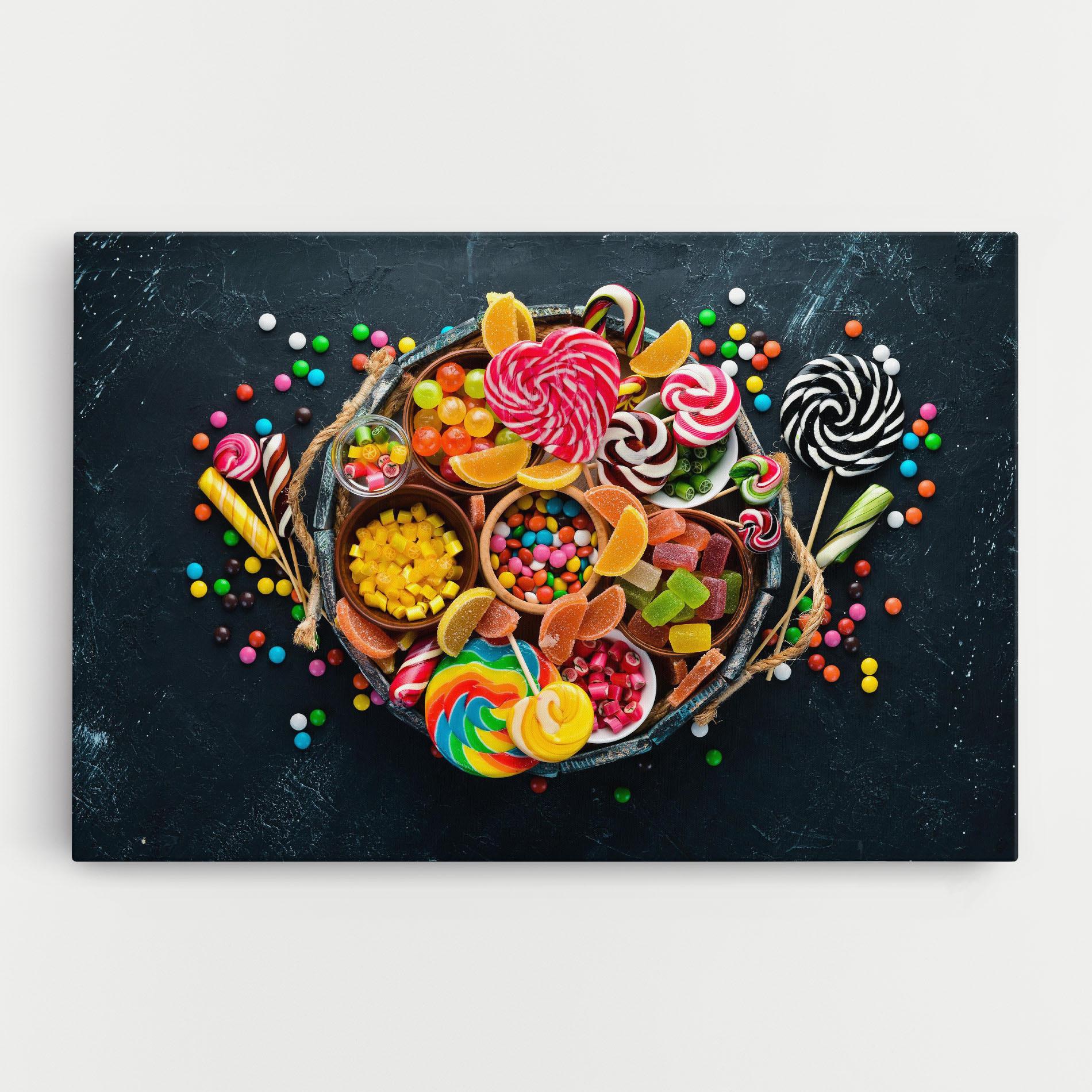 Leinwandbild Colorful Jelly mockup 0