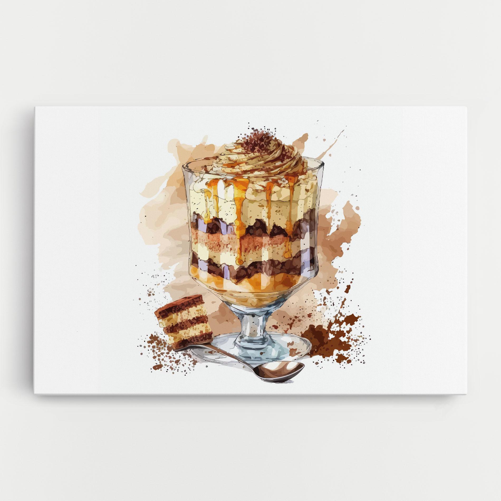 Leinwandbild Cup Dessert mockup 0