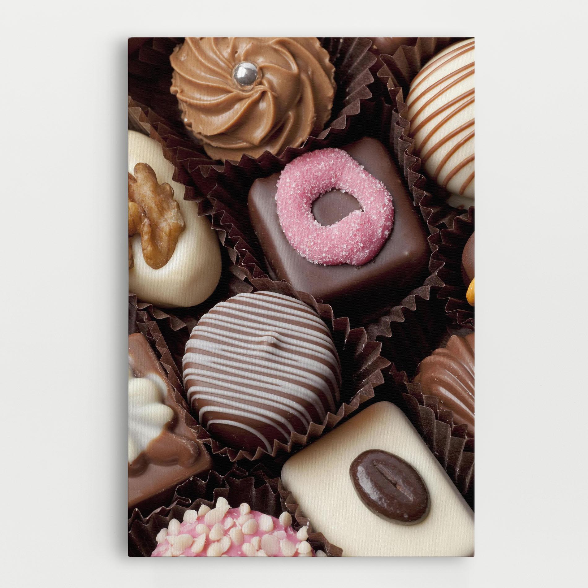 Leinwandbild Chocolate Bonbons mockup 0