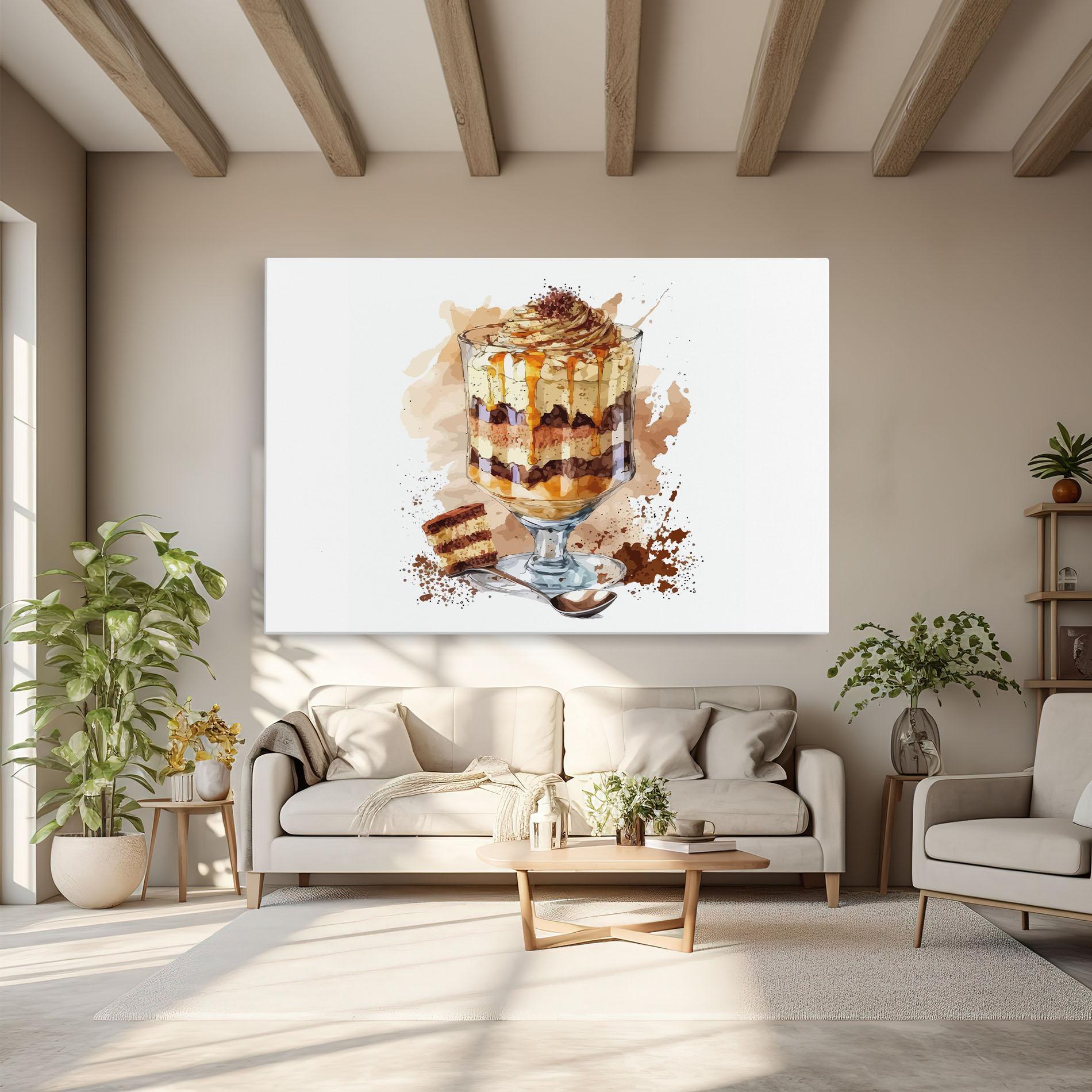 Leinwandbild Cup Dessert mockup 6