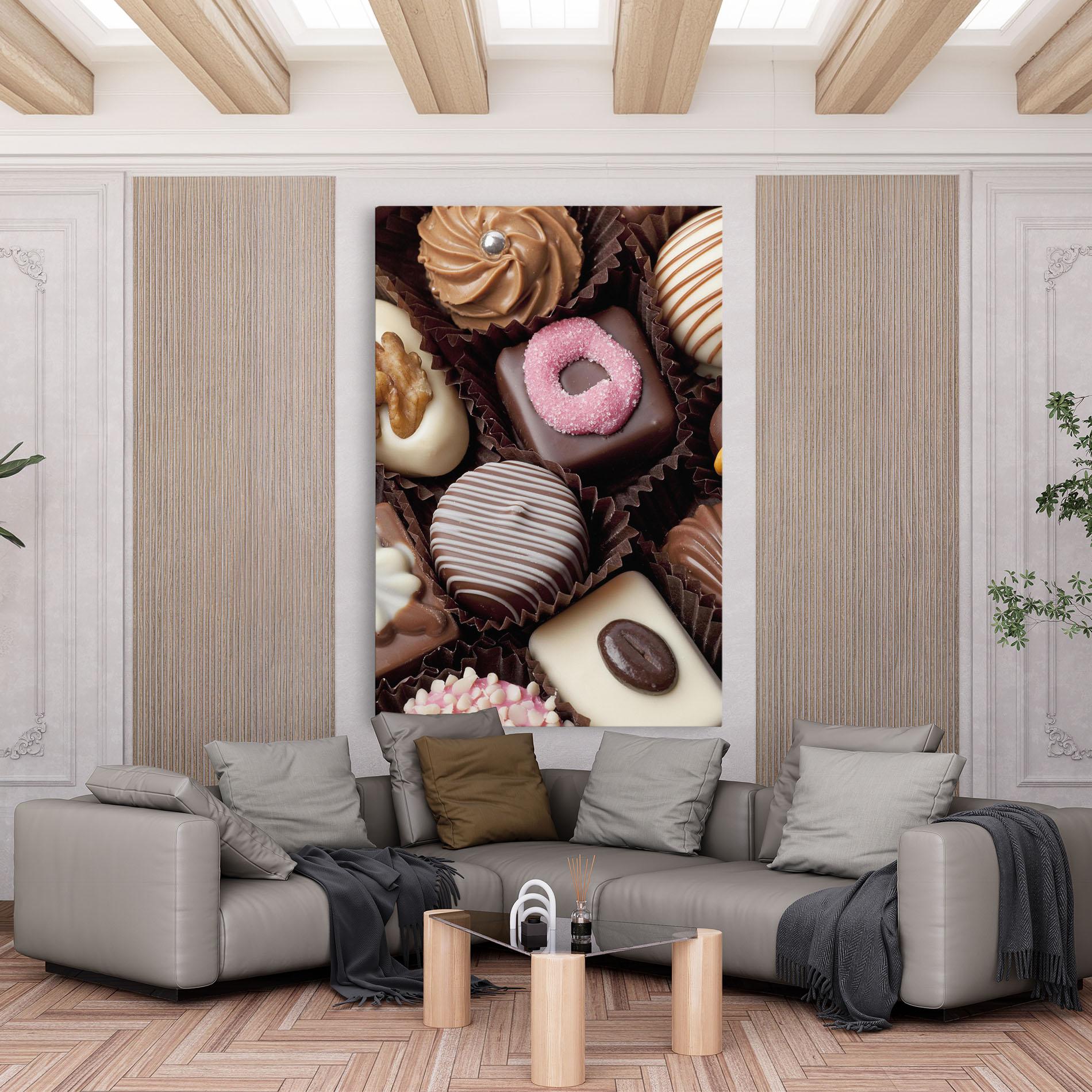 Leinwandbild Chocolate Bonbons mockup 6
