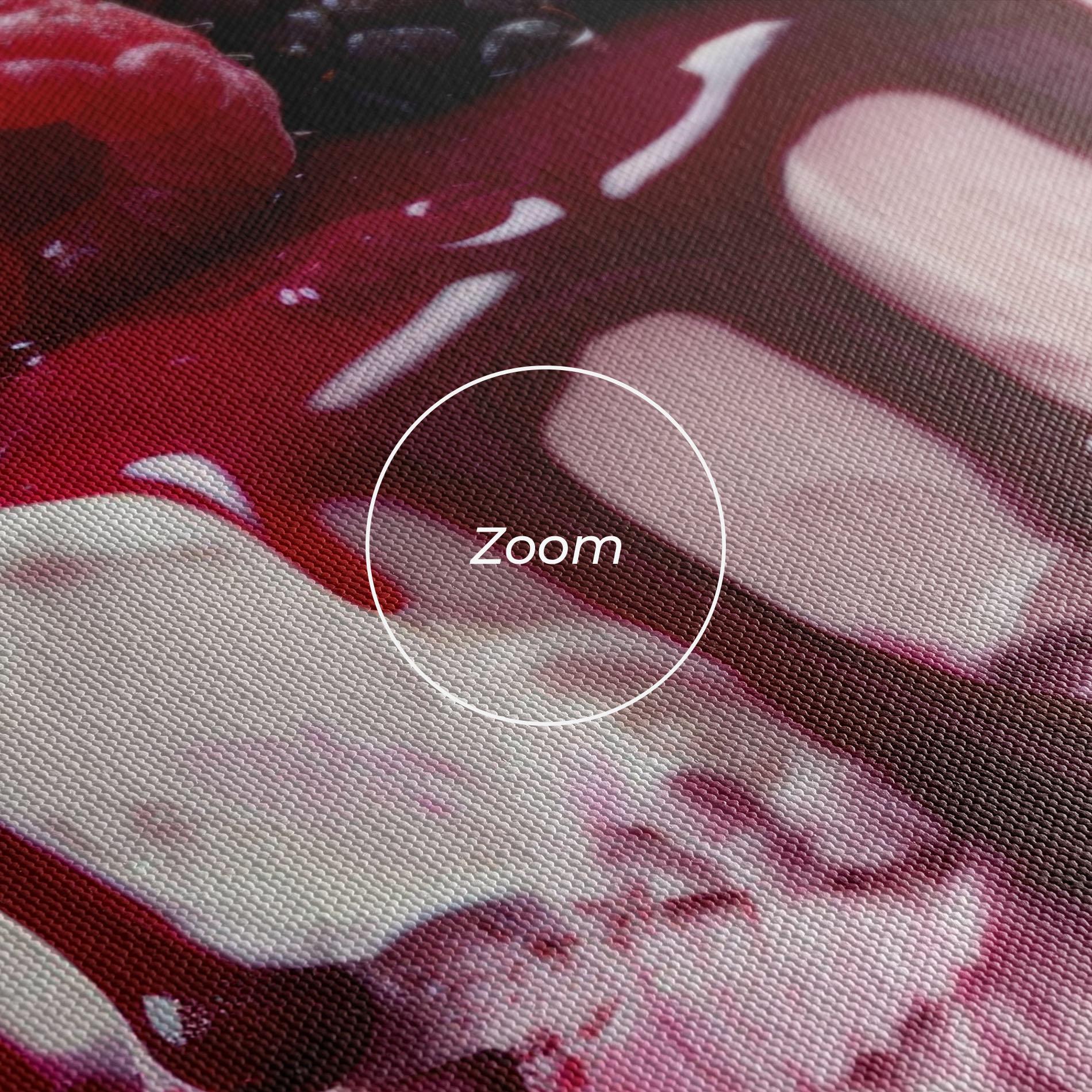 Leinwandbild Berries Cream mockup 3