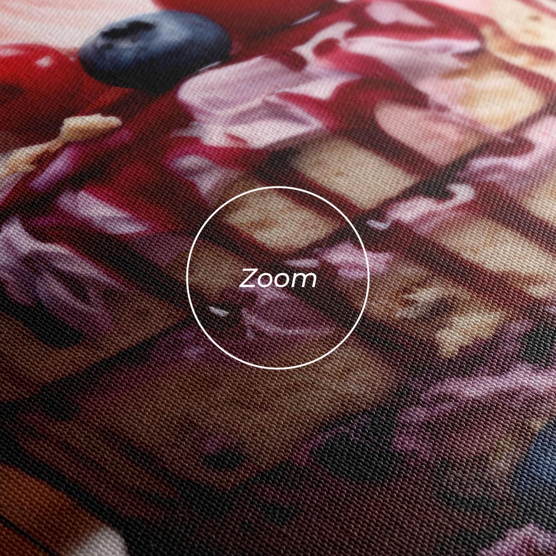 Leinwandbild Berries Dessert mockup 3