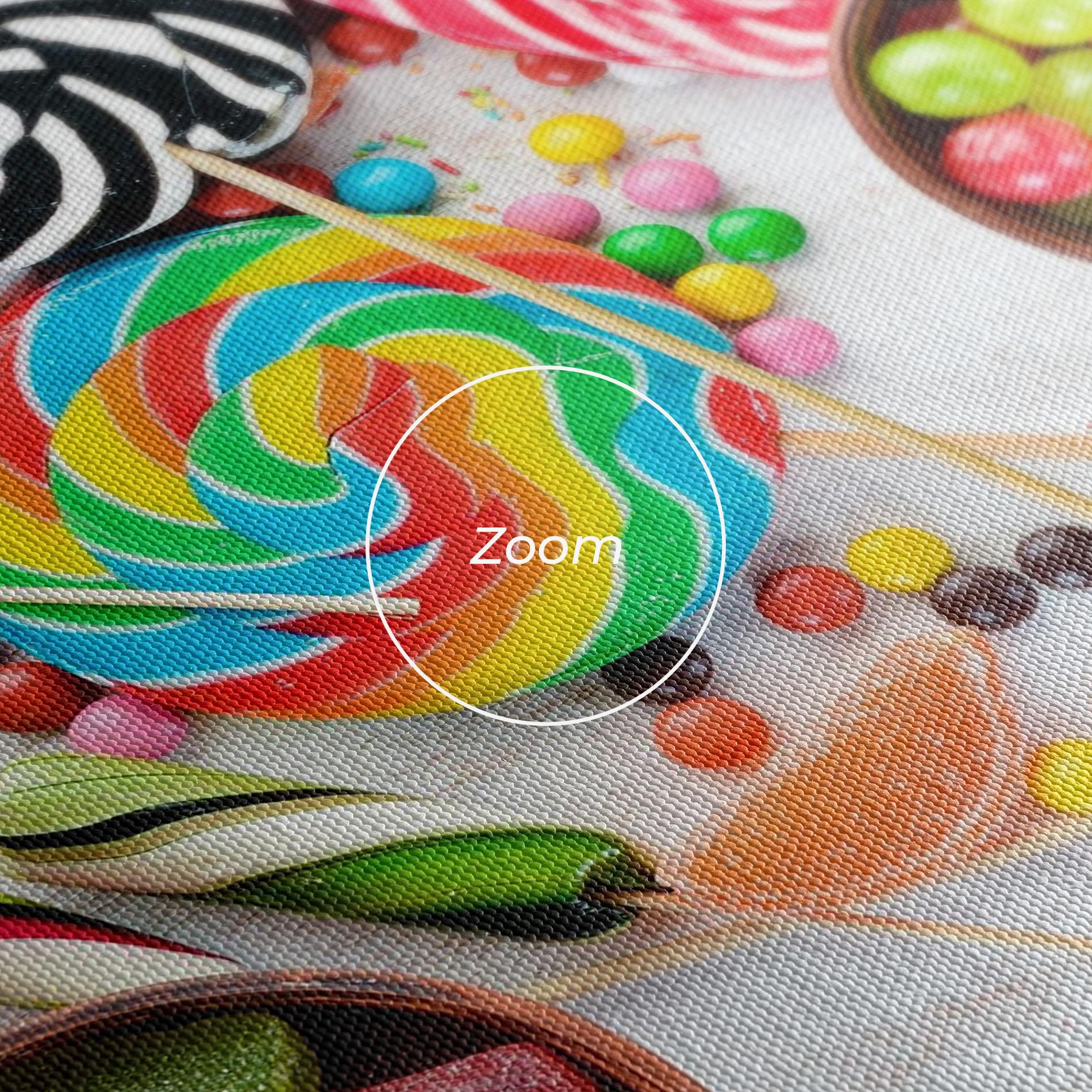 Leinwandbild Colorful Candies Jelly mockup 3
