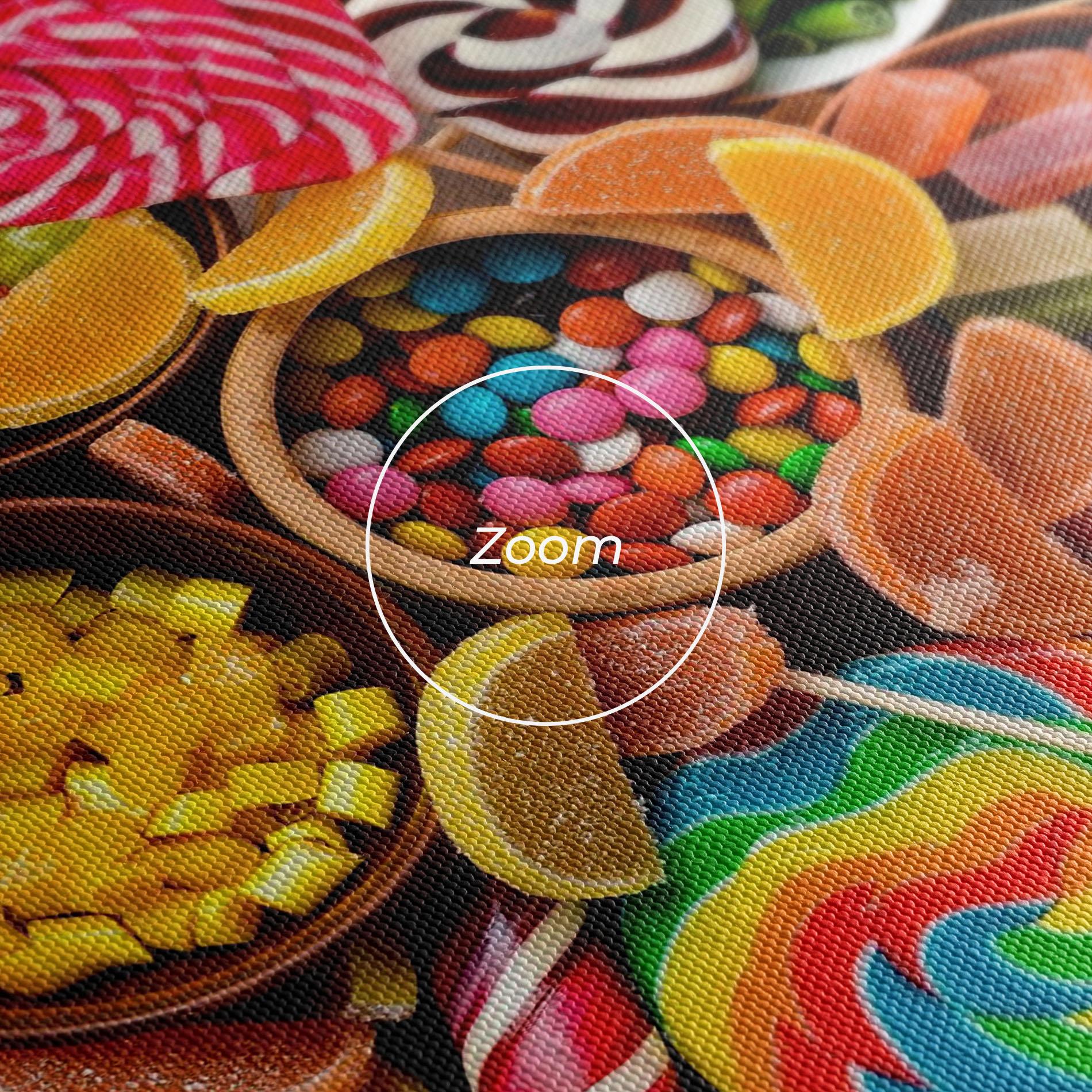 Leinwandbild Colorful Jelly mockup 3