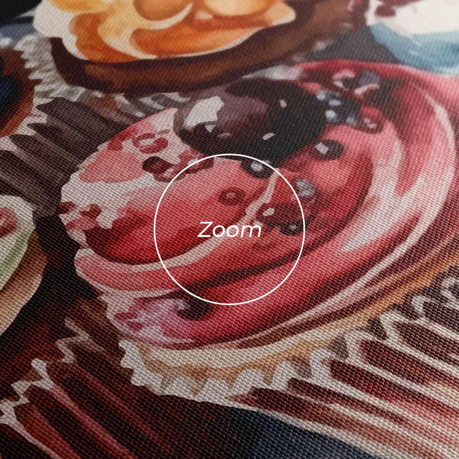 Leinwandbild Colorful Muffins mockup 3