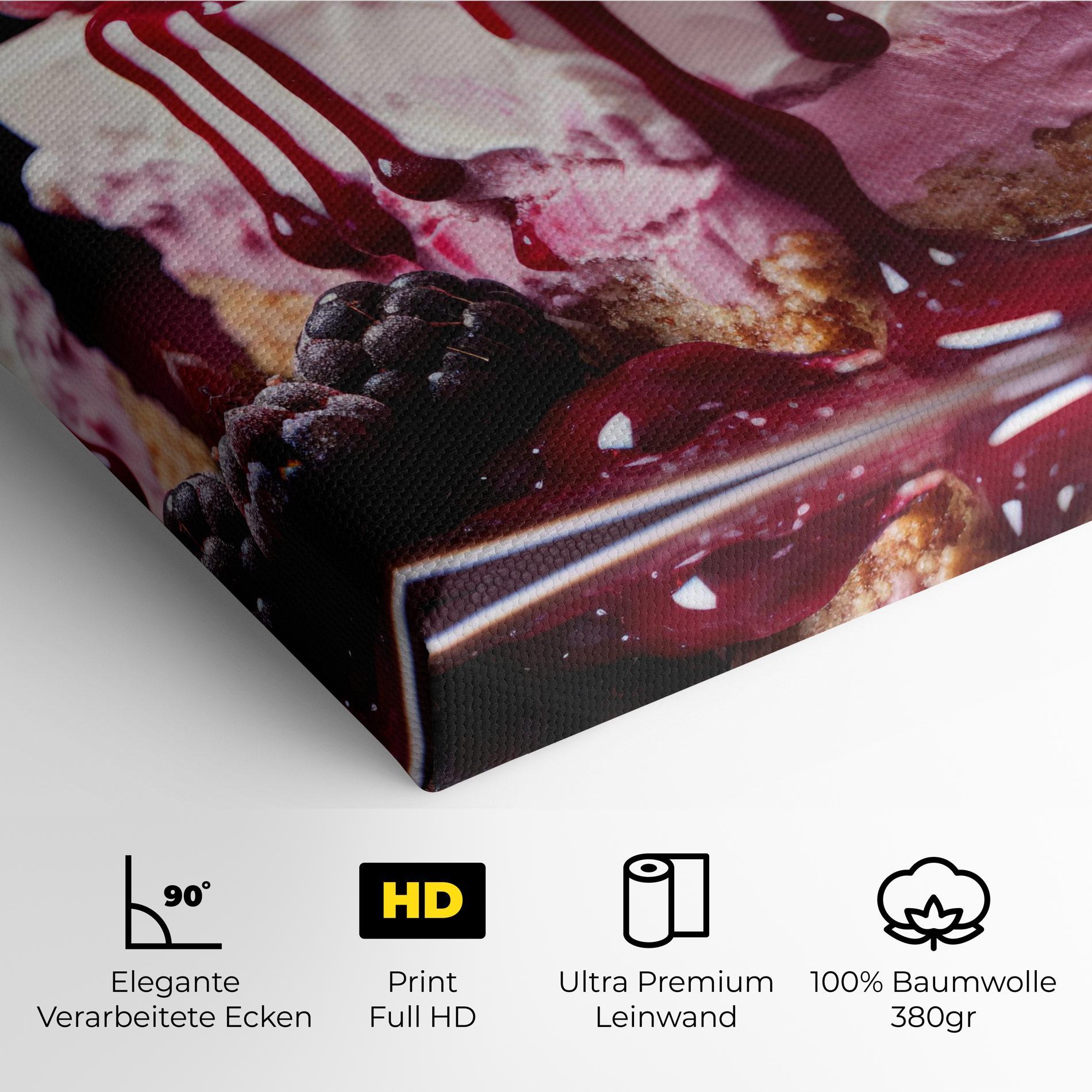Leinwandbild Berries Cream mockup 4