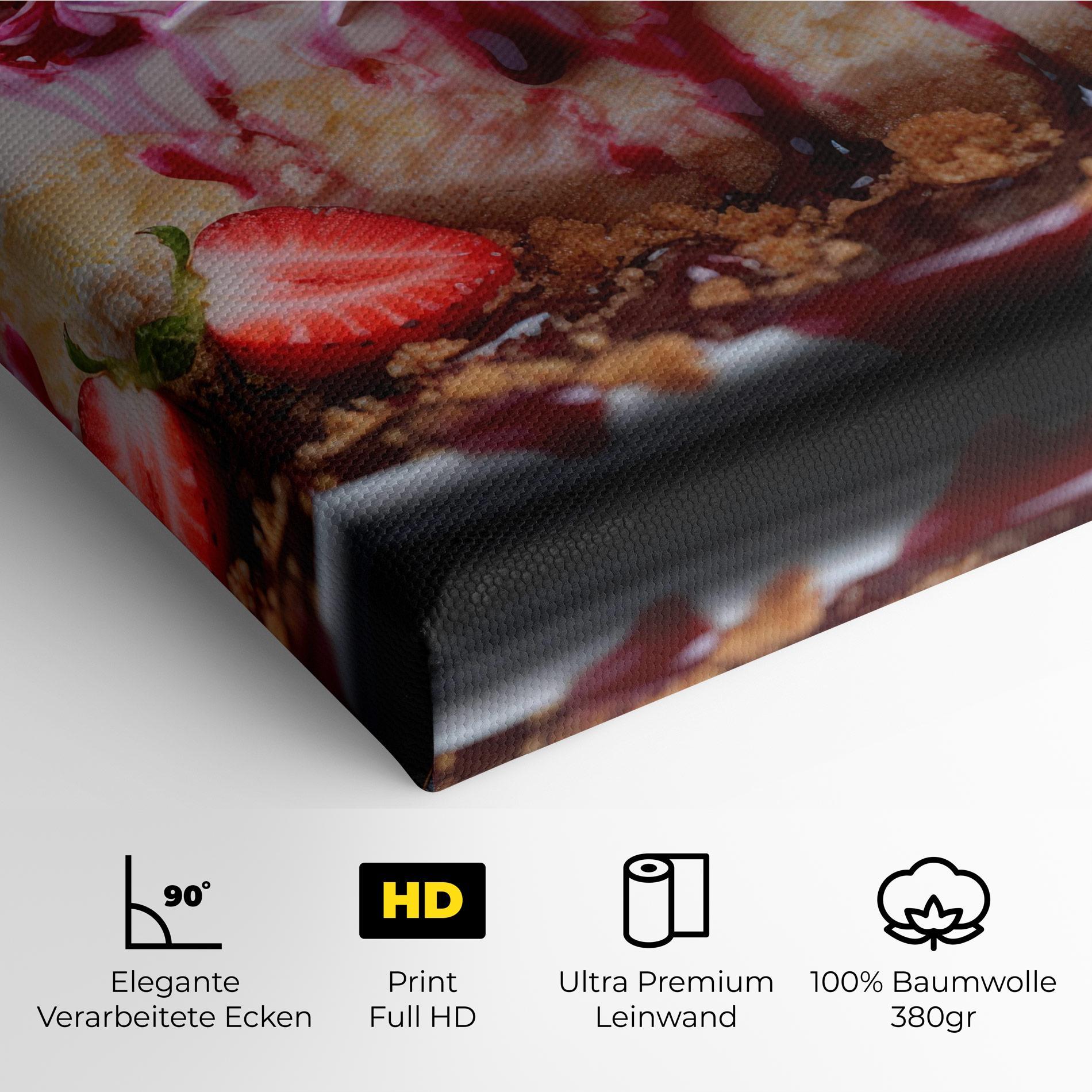 Leinwandbild Cheesecake Berries mockup 4