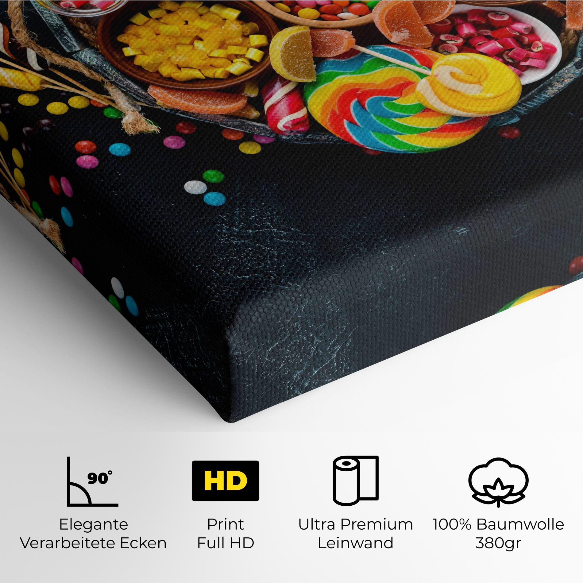 Leinwandbild Colorful Jelly mockup 4