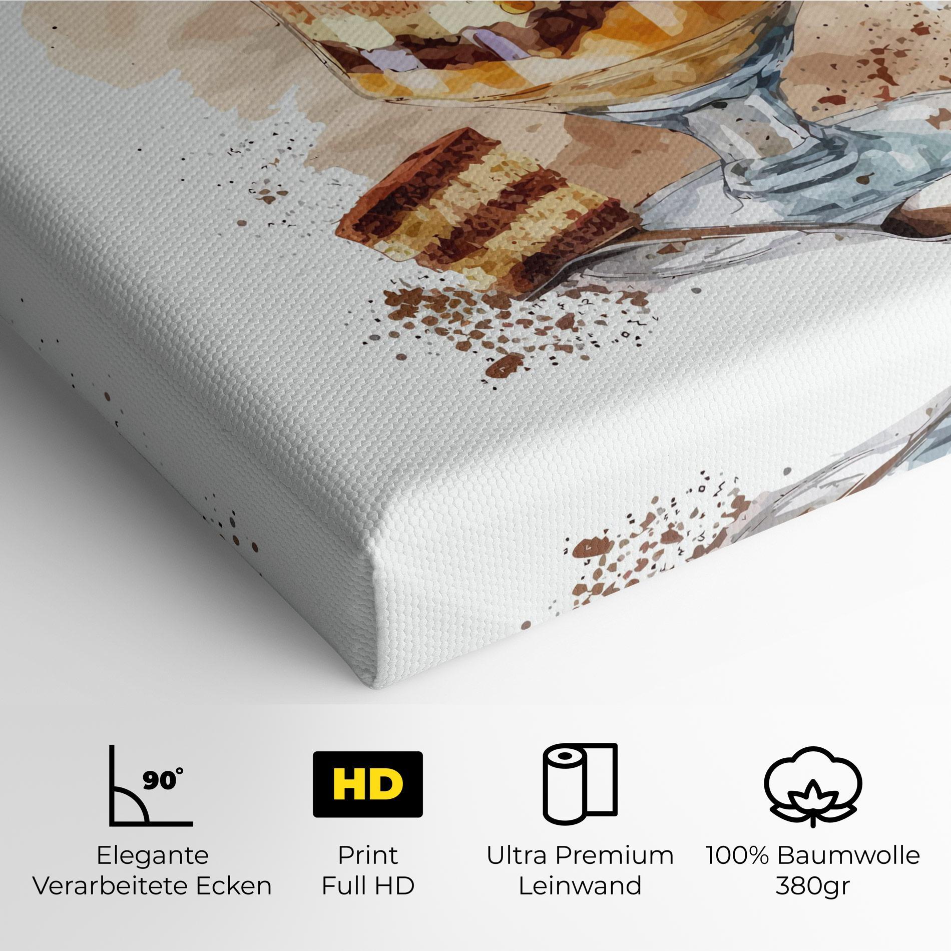 Leinwandbild Cup Dessert mockup 4