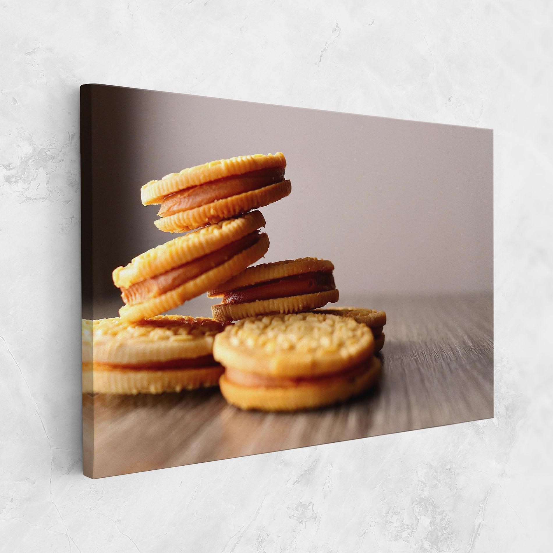 Leinwandbild Biscuits mockup 1