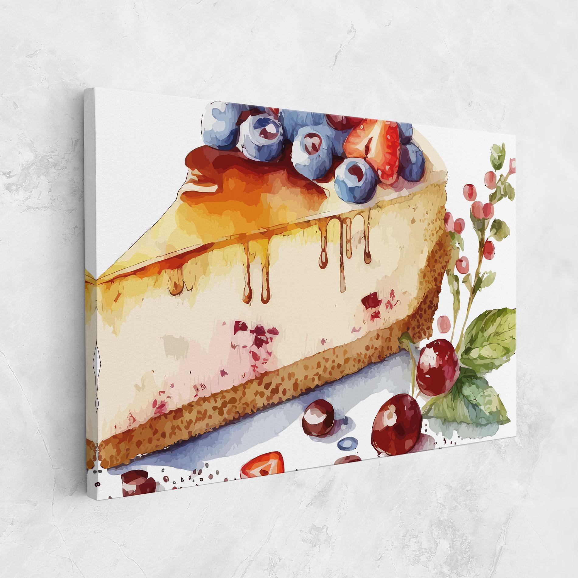 Leinwandbild Cheesecake mockup 1