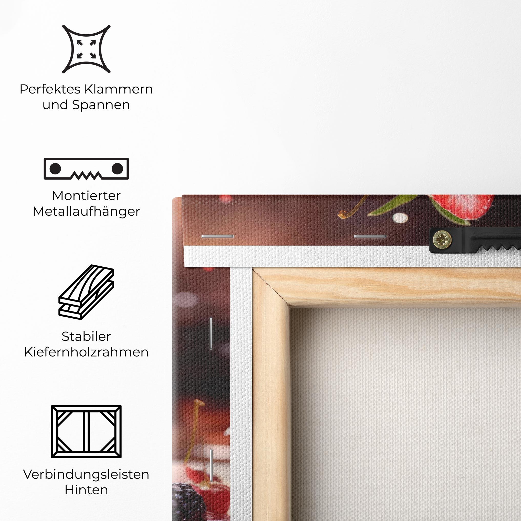 Leinwandbild Berries Dessert mockup 5