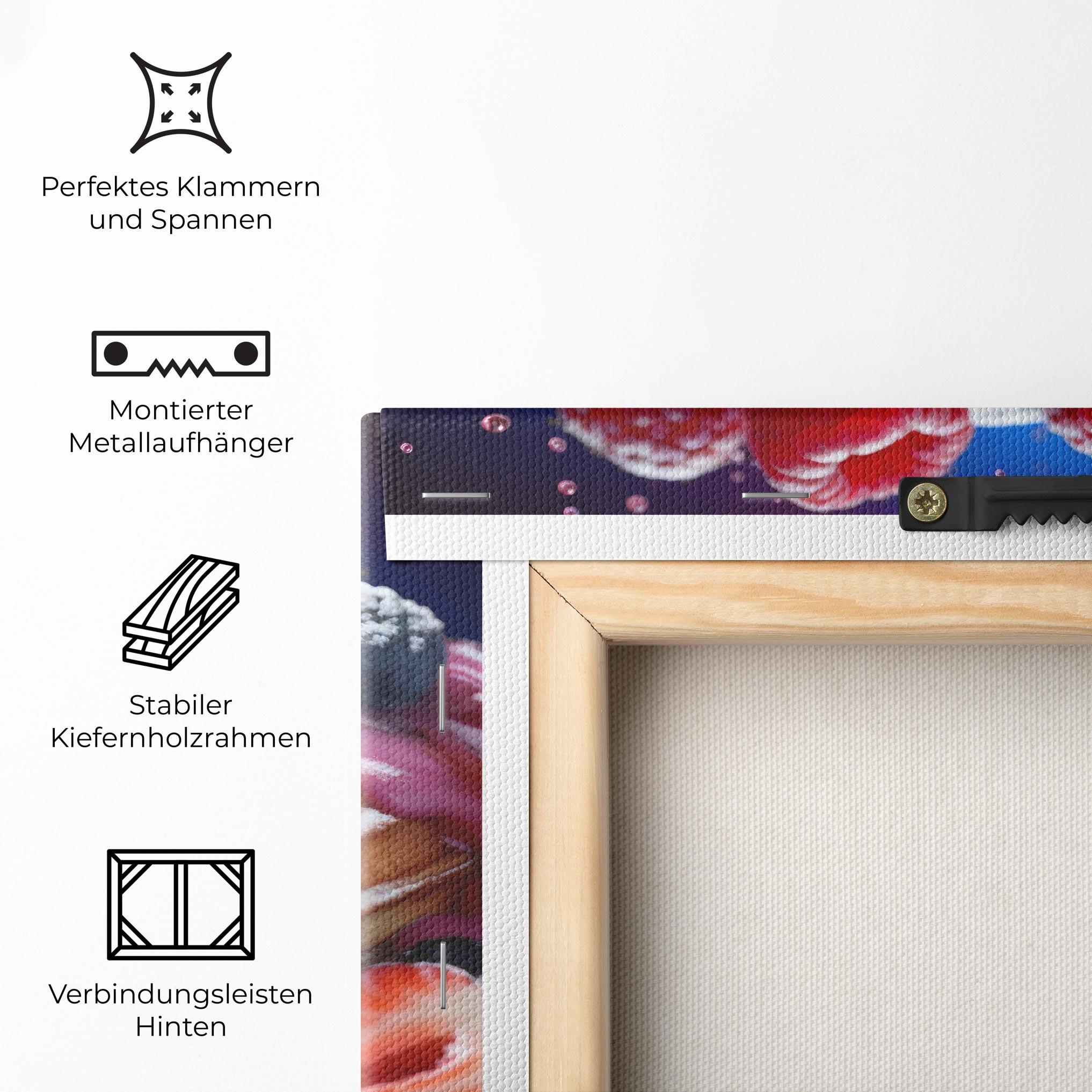 Leinwandbild Berries Waffles mockup 5