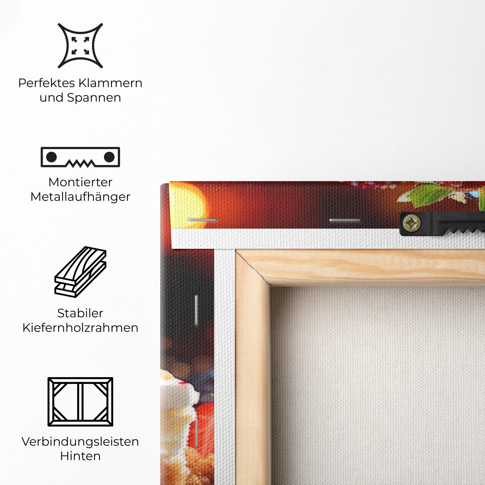 Leinwandbild Cheesecake Berries mockup 5