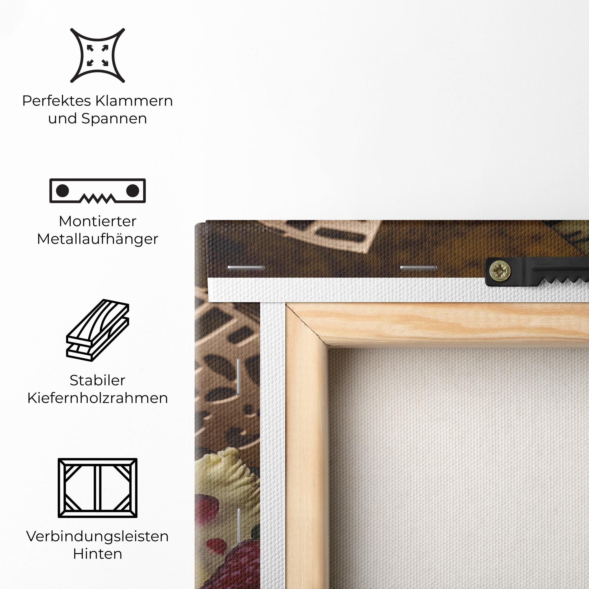 Leinwandbild Cheesecake Chocolate mockup 5