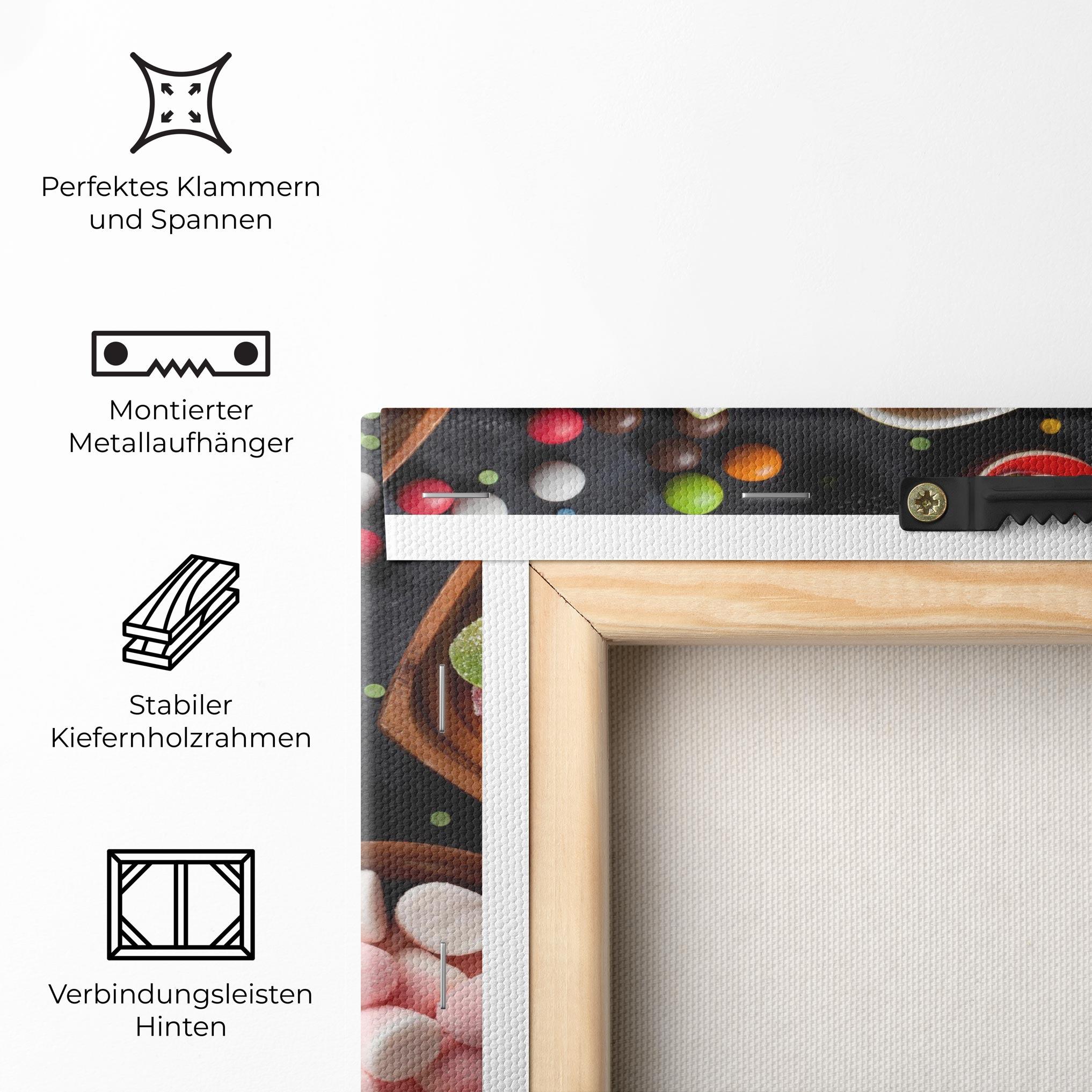 Leinwandbild Colorful Candies mockup 5