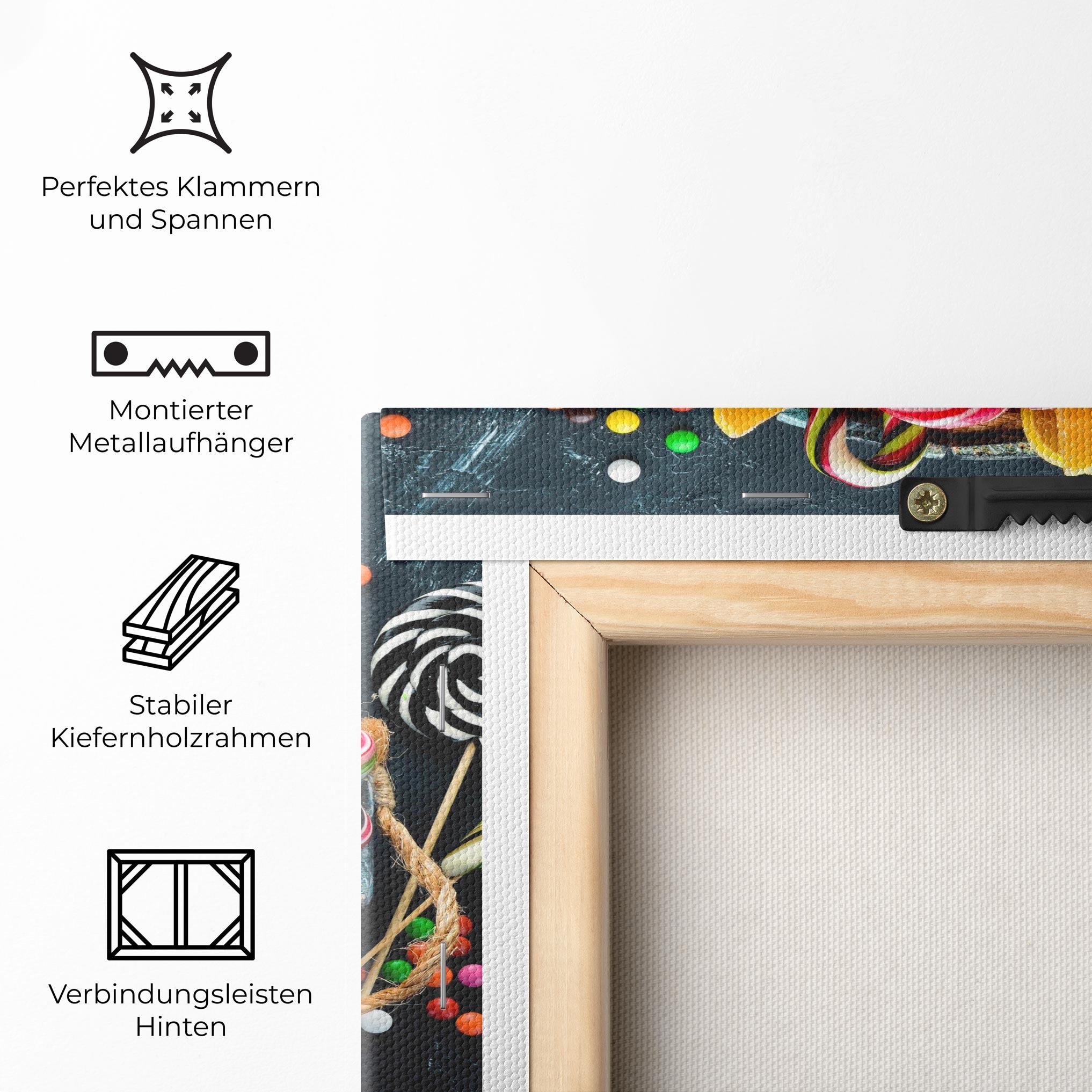 Leinwandbild Colorful Jelly mockup 5