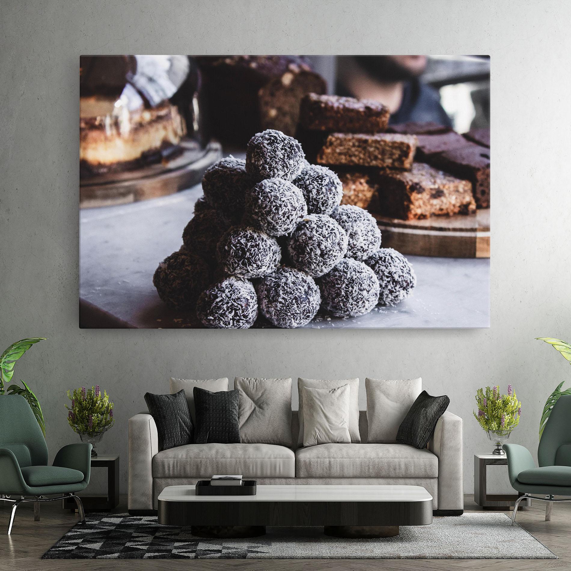 Leinwandbild Chocolate Balls mockup 7