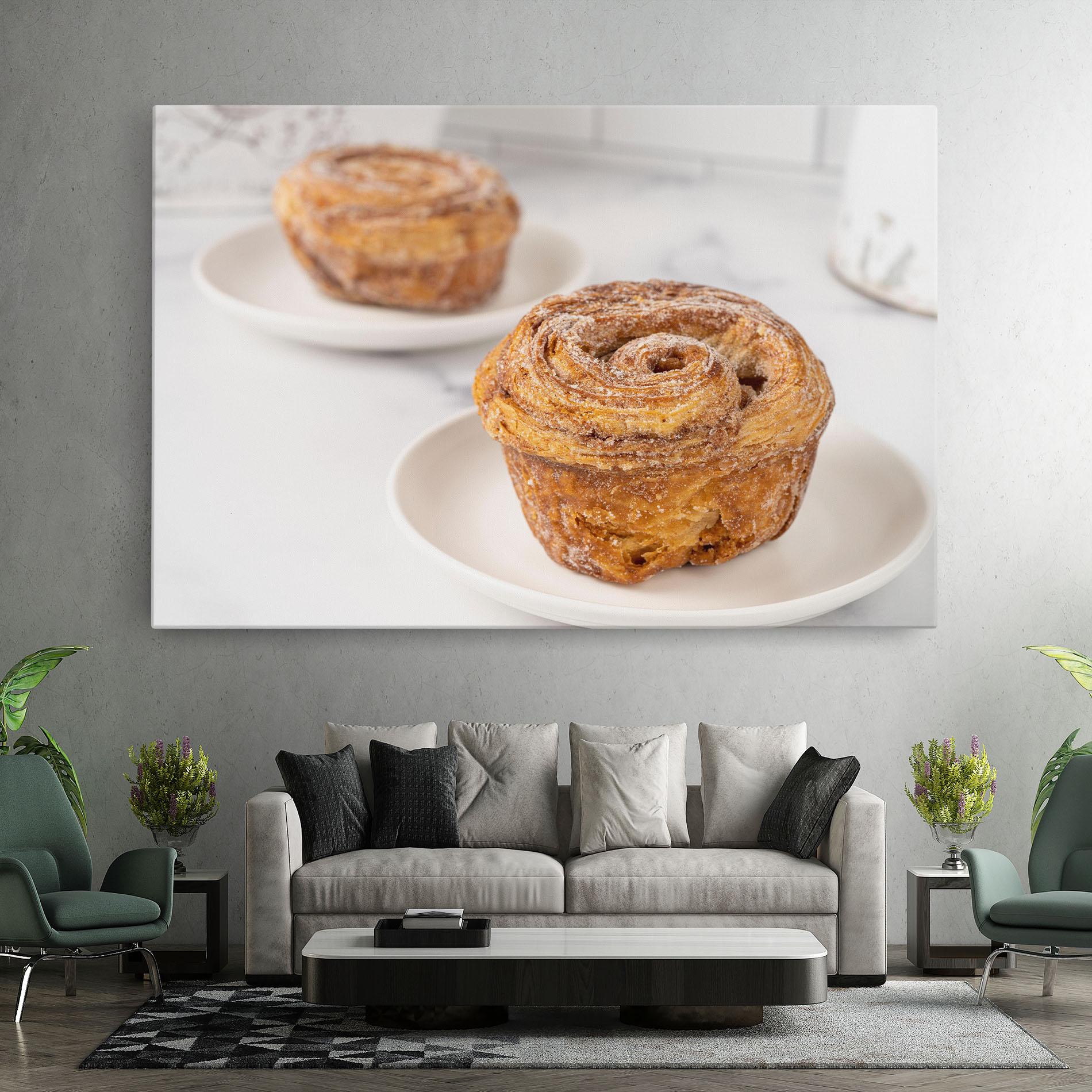 Leinwandbild Cinnamon Roll mockup 7