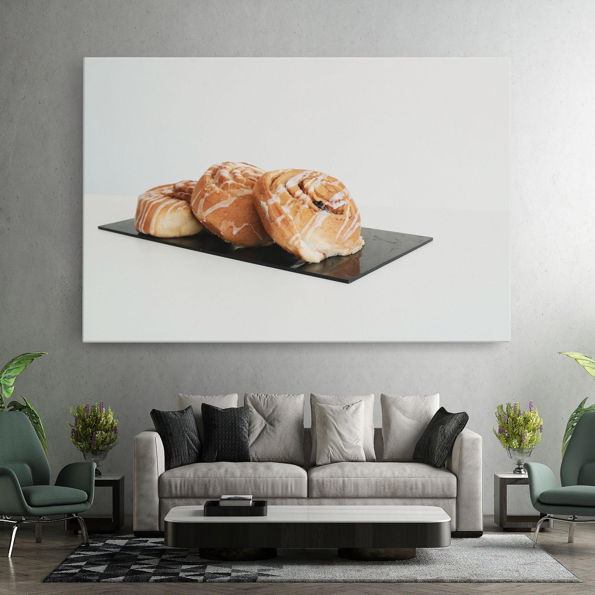 Leinwandbild Cinnamon Rolls mockup 7