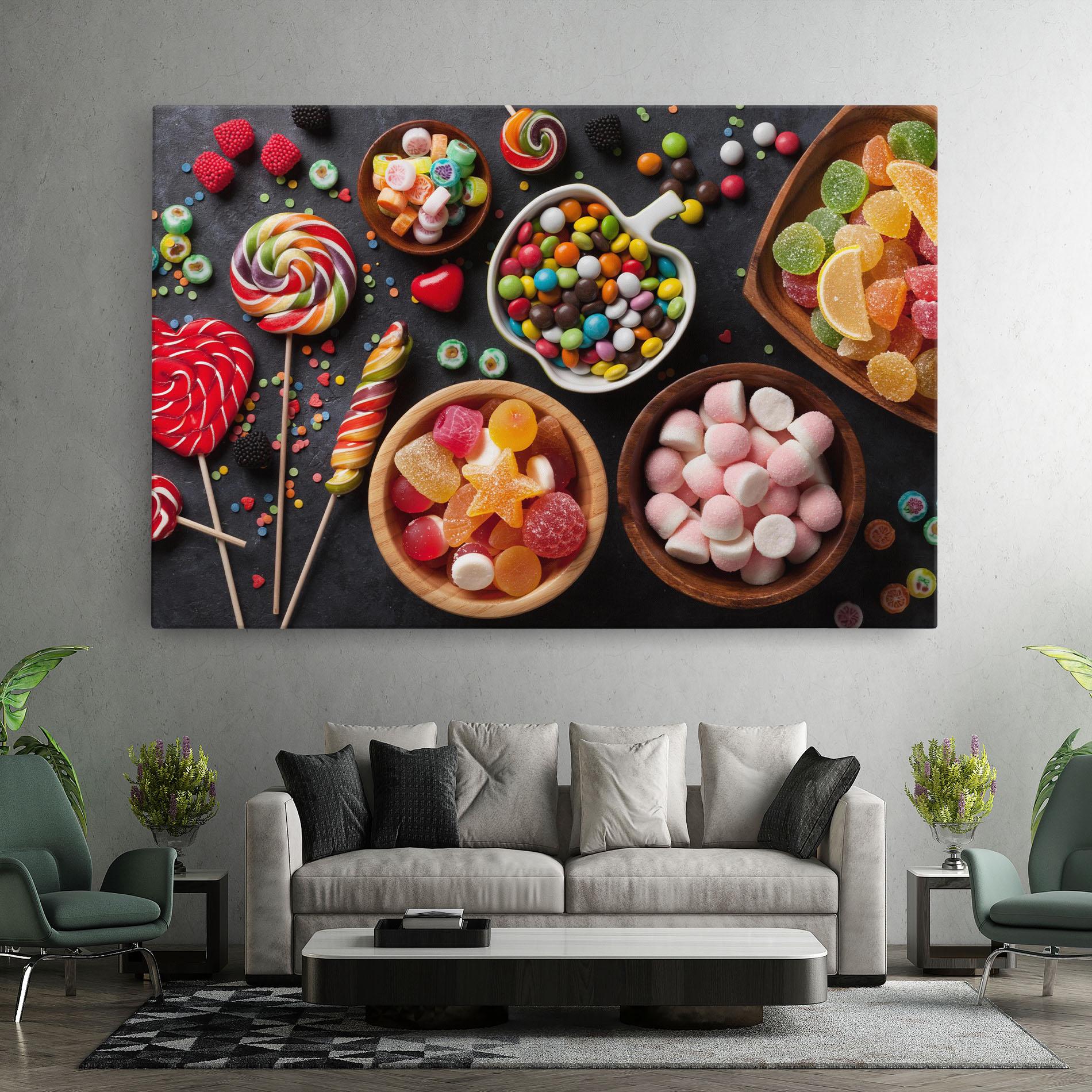 Leinwandbild Colorful Candies mockup 7
