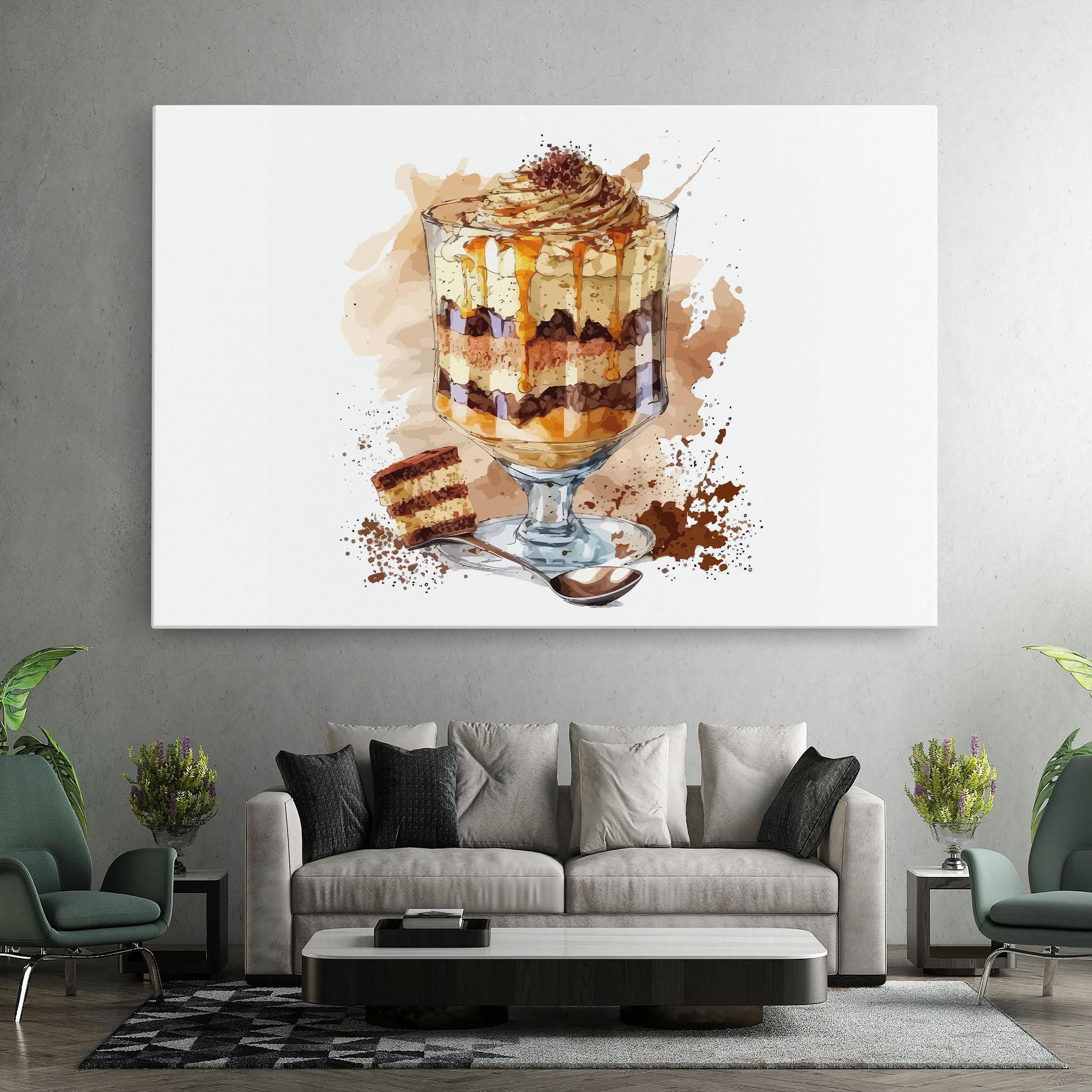 Leinwandbild Cup Dessert mockup 7