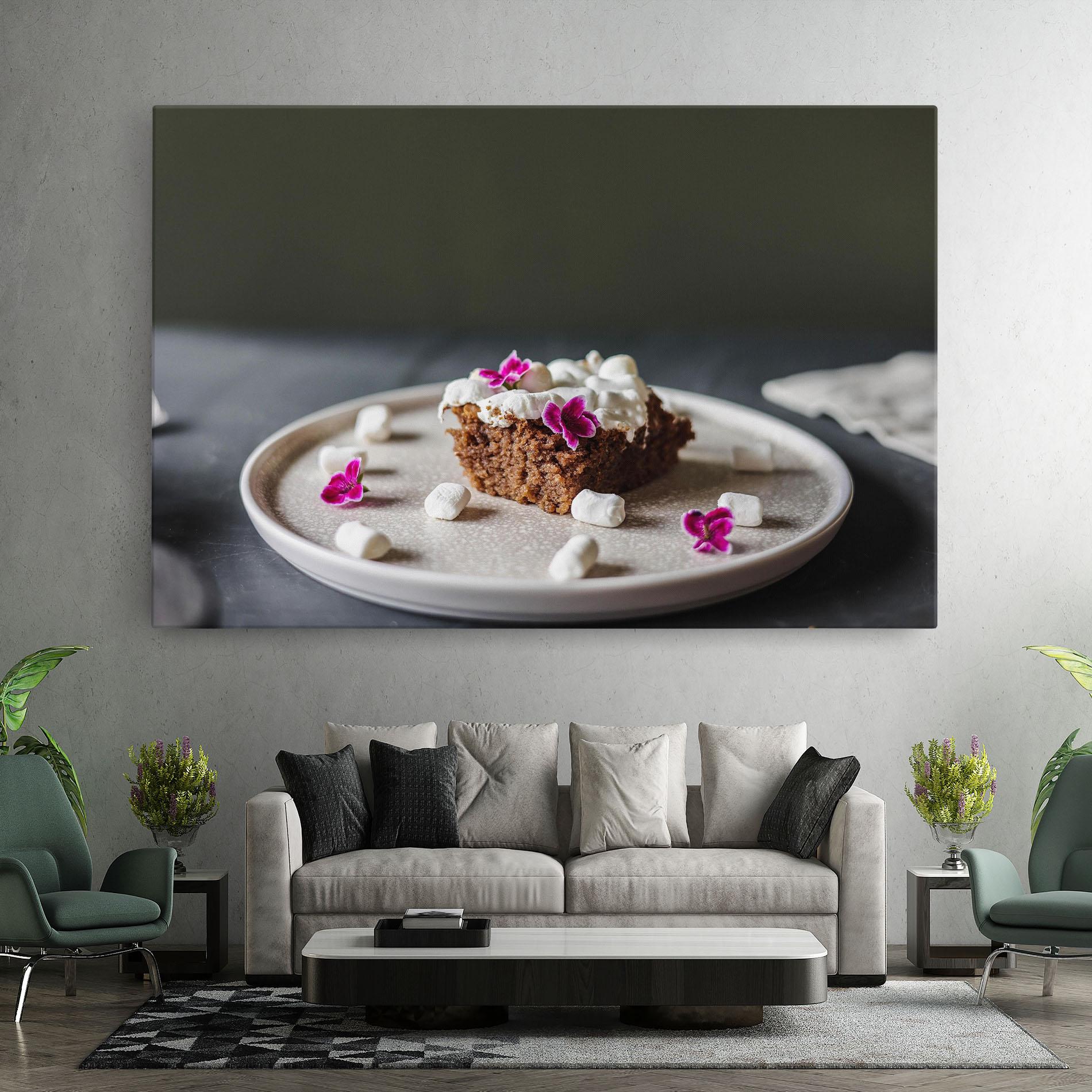 Leinwandbild Marshmallow Cake mockup 7