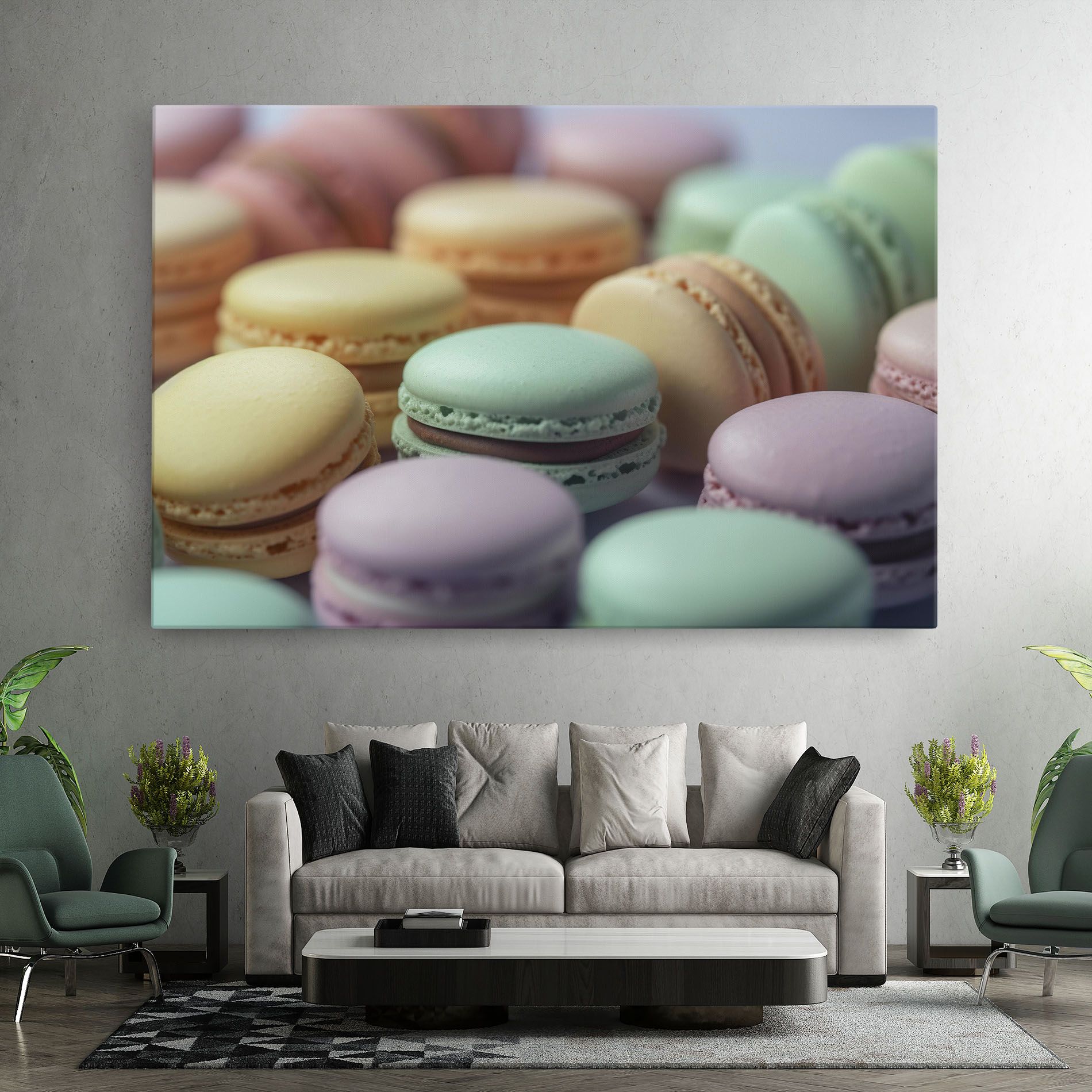 Pastel Macarons mockup 7