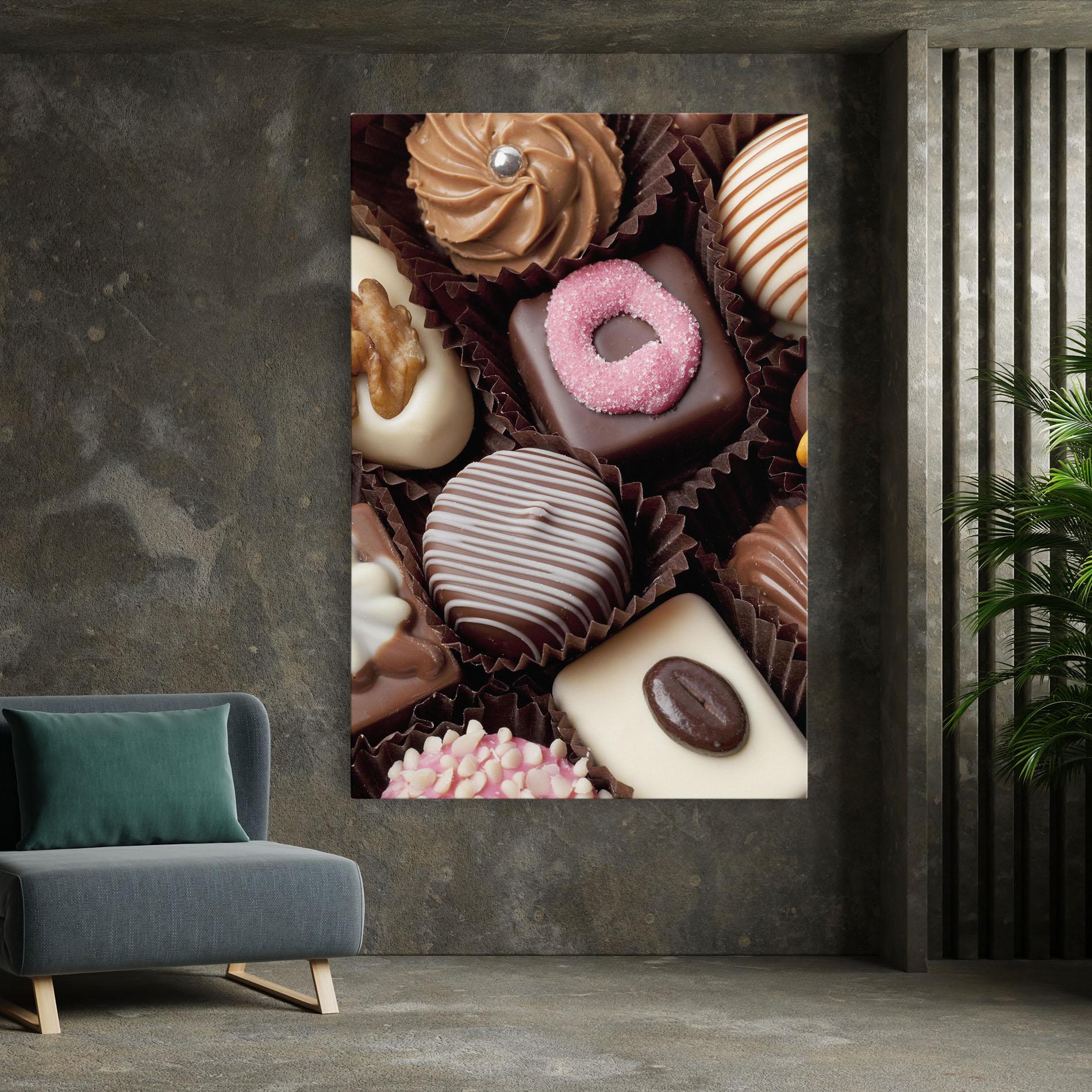 Leinwandbild Chocolate Bonbons mockup 7