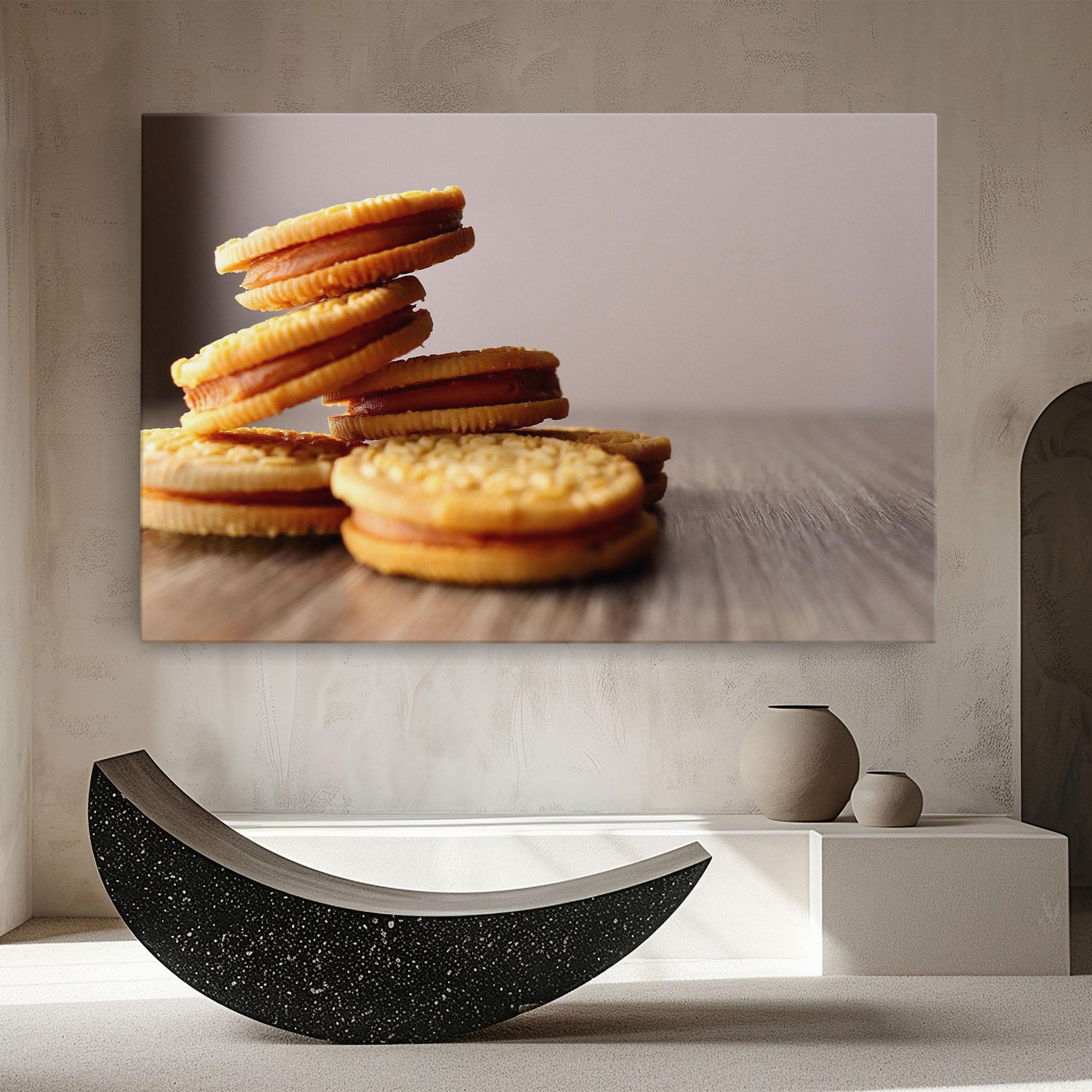 Leinwandbild Biscuits mockup 8