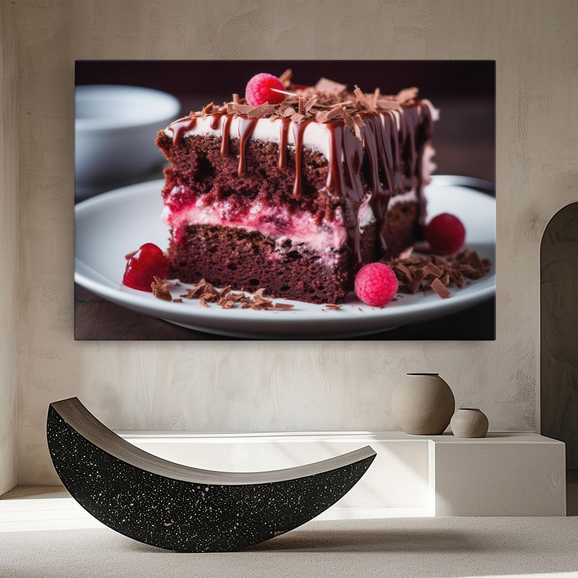 Leinwandbild Brown Cake mockup 8