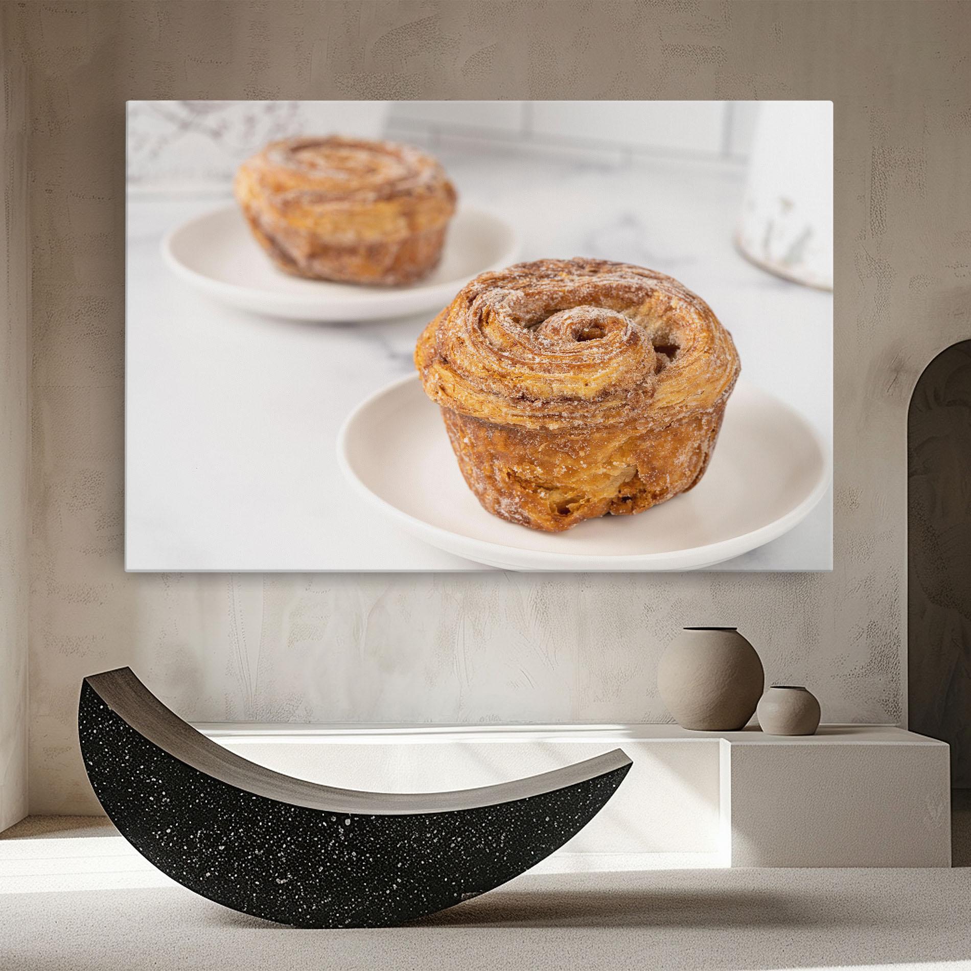 Leinwandbild Cinnamon Roll mockup 8