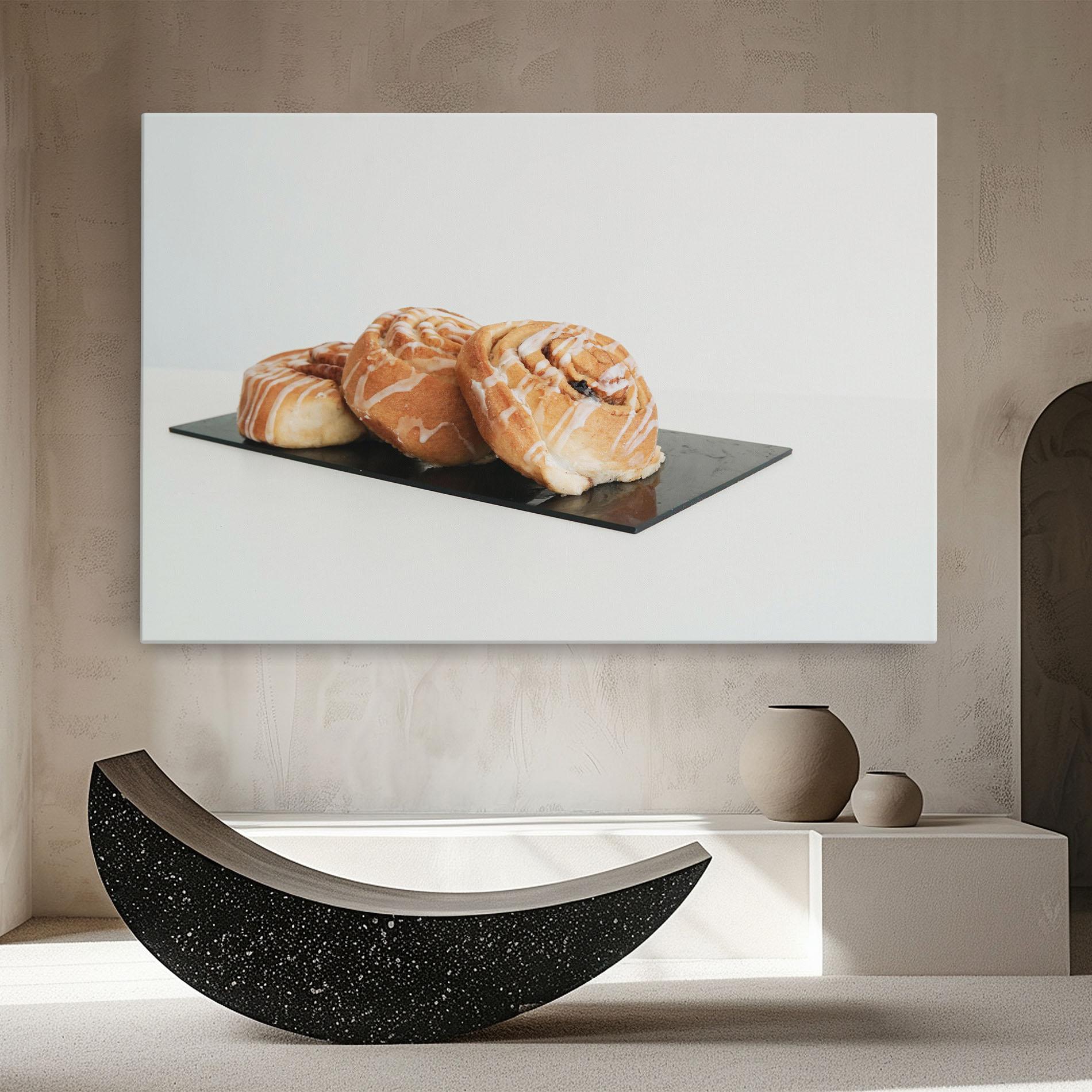 Leinwandbild Cinnamon Rolls mockup 8