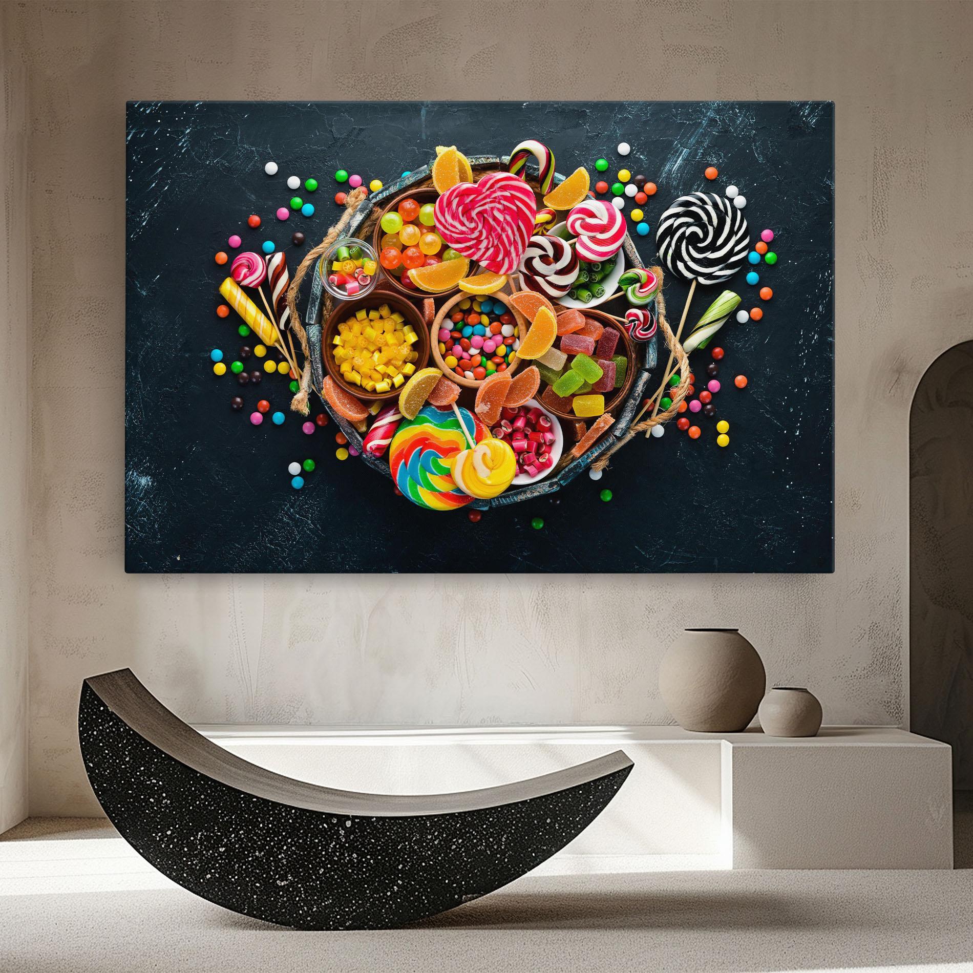 Leinwandbild Colorful Jelly mockup 8