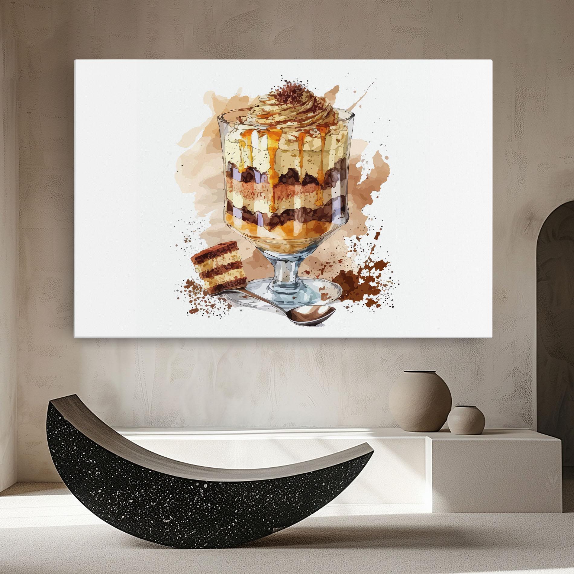 Leinwandbild Cup Dessert mockup 8