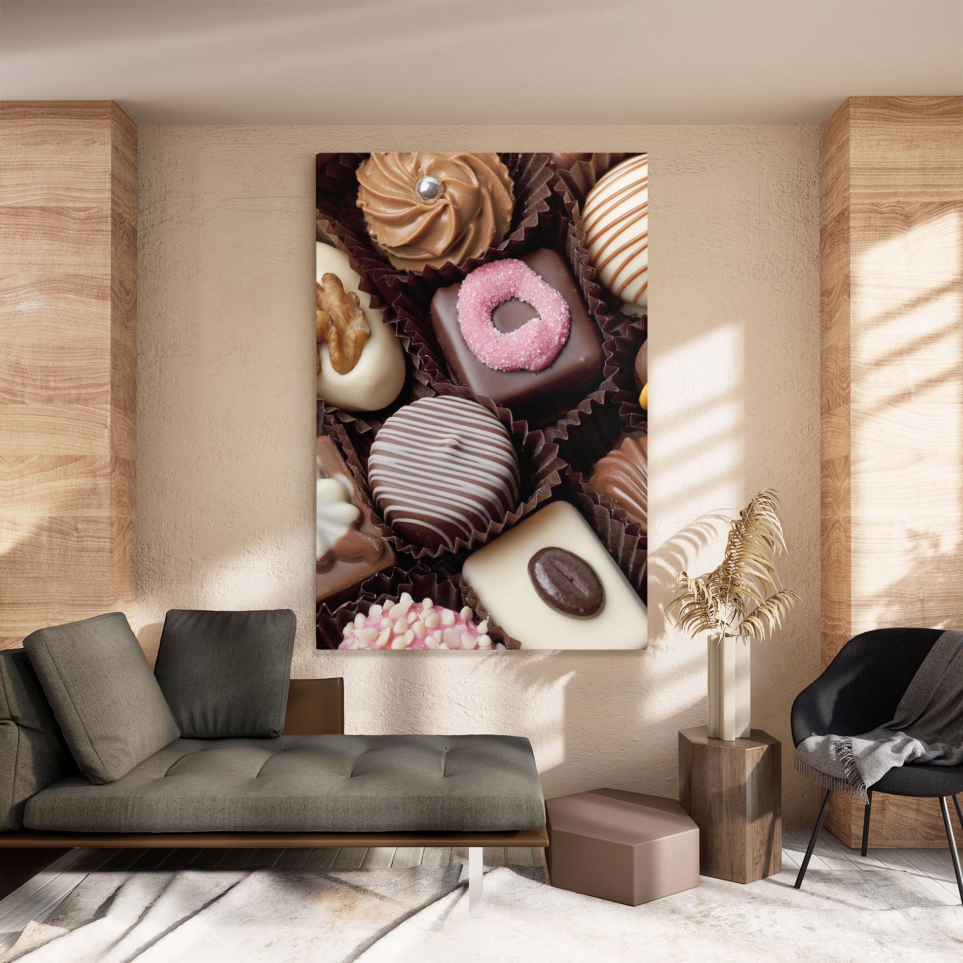 Leinwandbild Chocolate Bonbons mockup 8