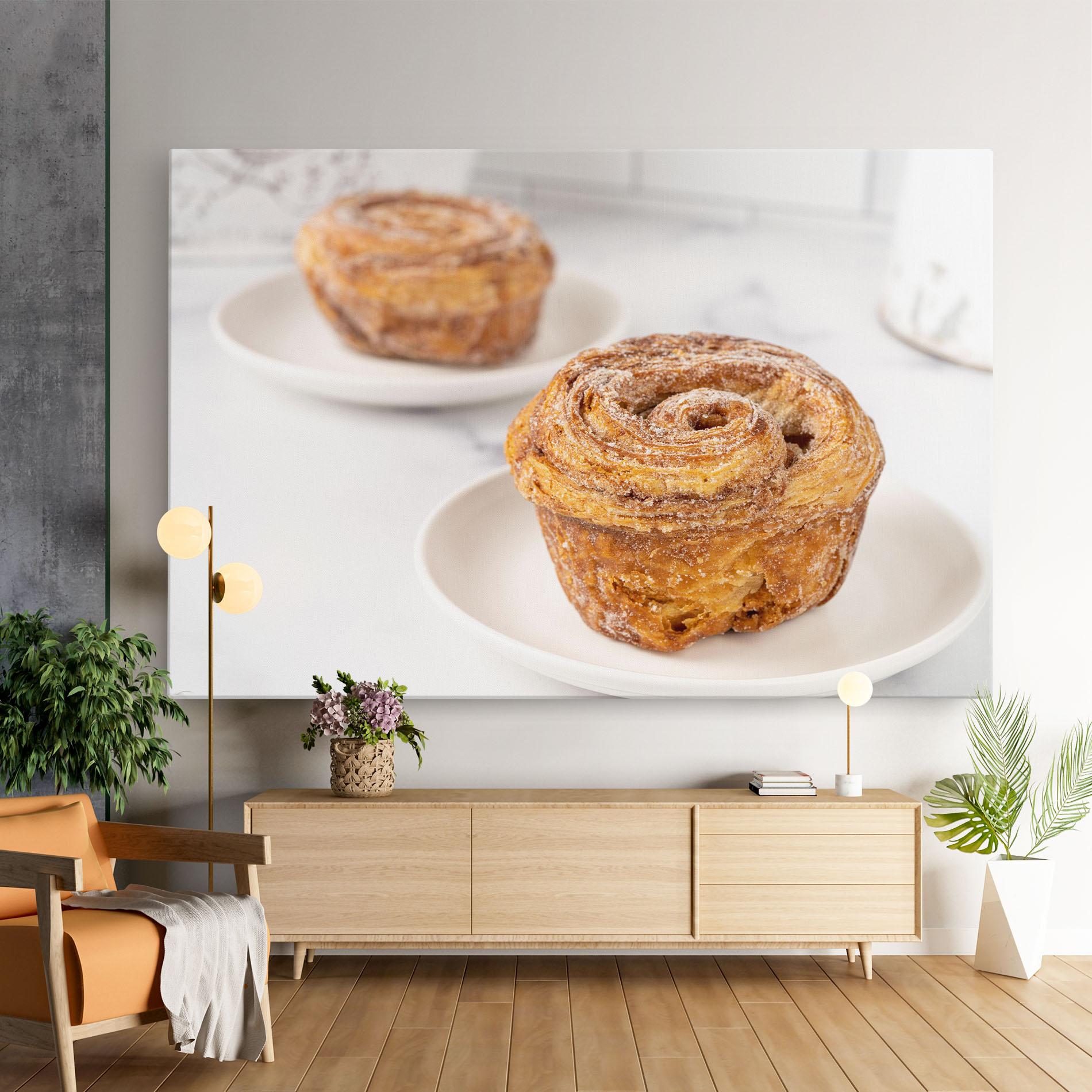 Leinwandbild Cinnamon Roll mockup 9