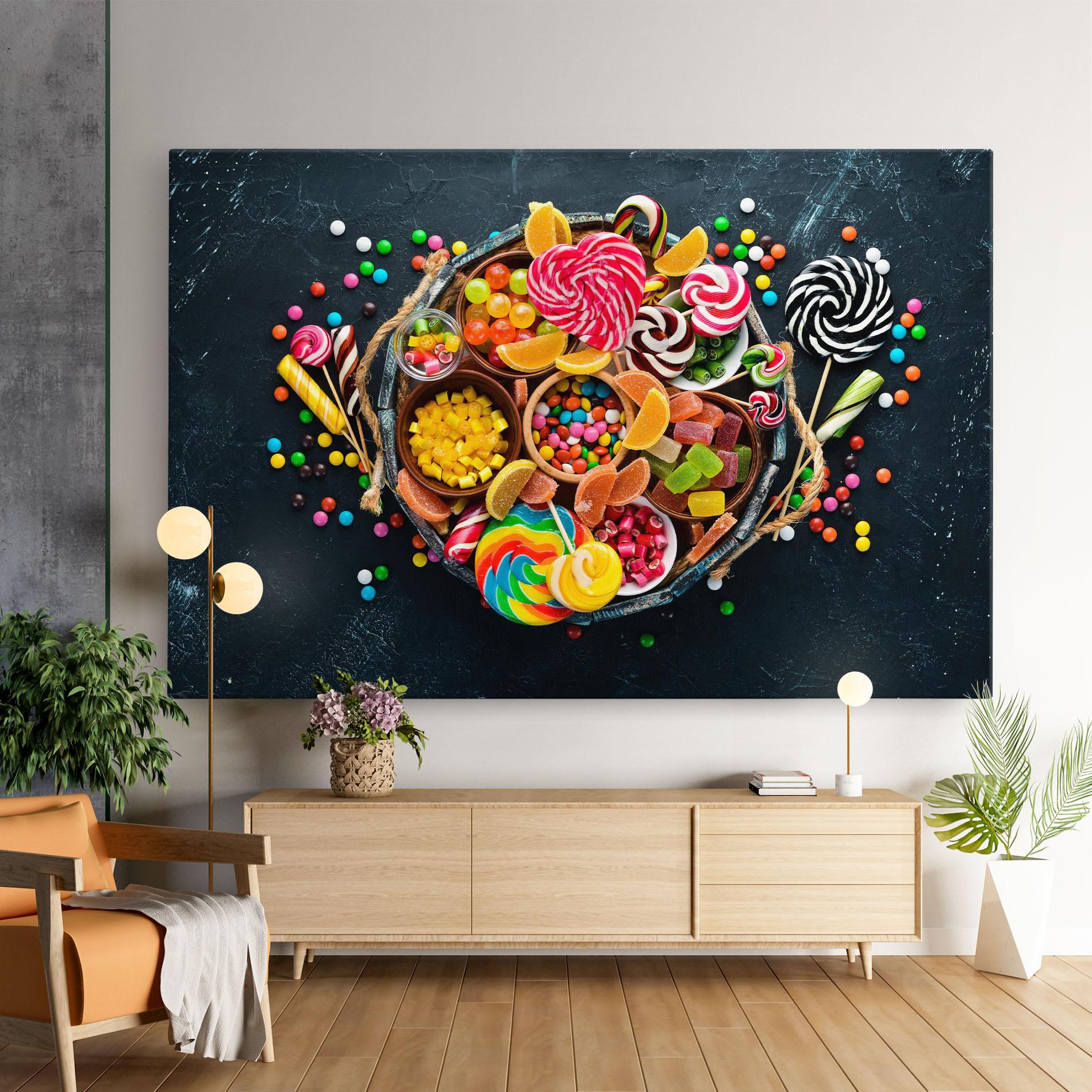 Leinwandbild Colorful Jelly mockup 9