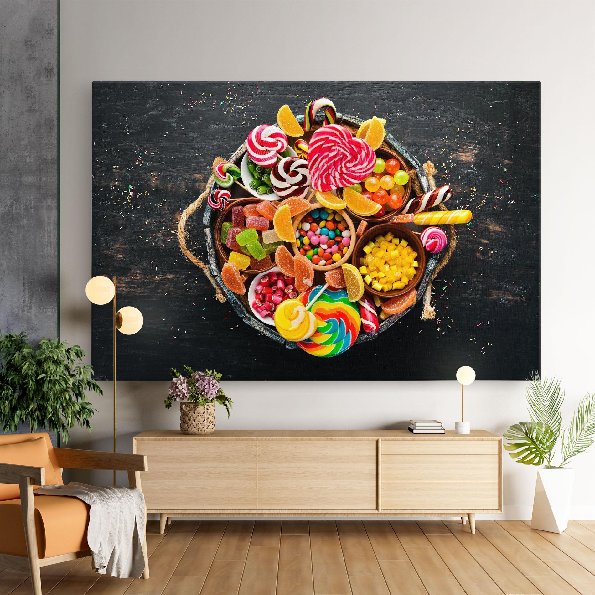 Leinwandbild Colorful Sweets mockup 9