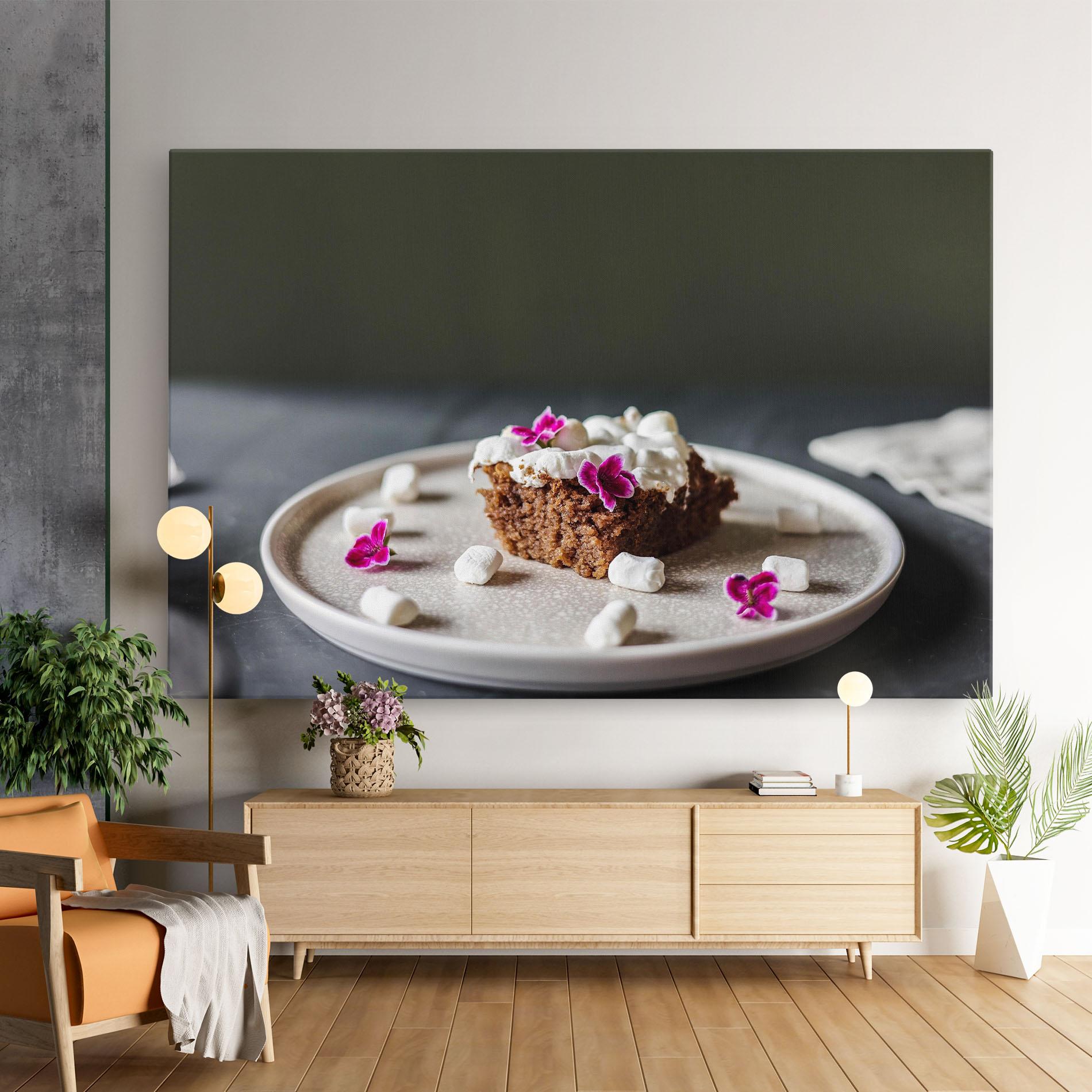 Leinwandbild Marshmallow Cake mockup 9