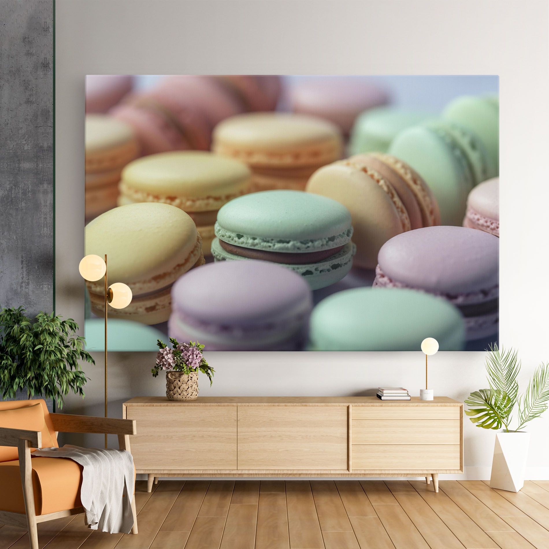 Pastel Macarons mockup 9