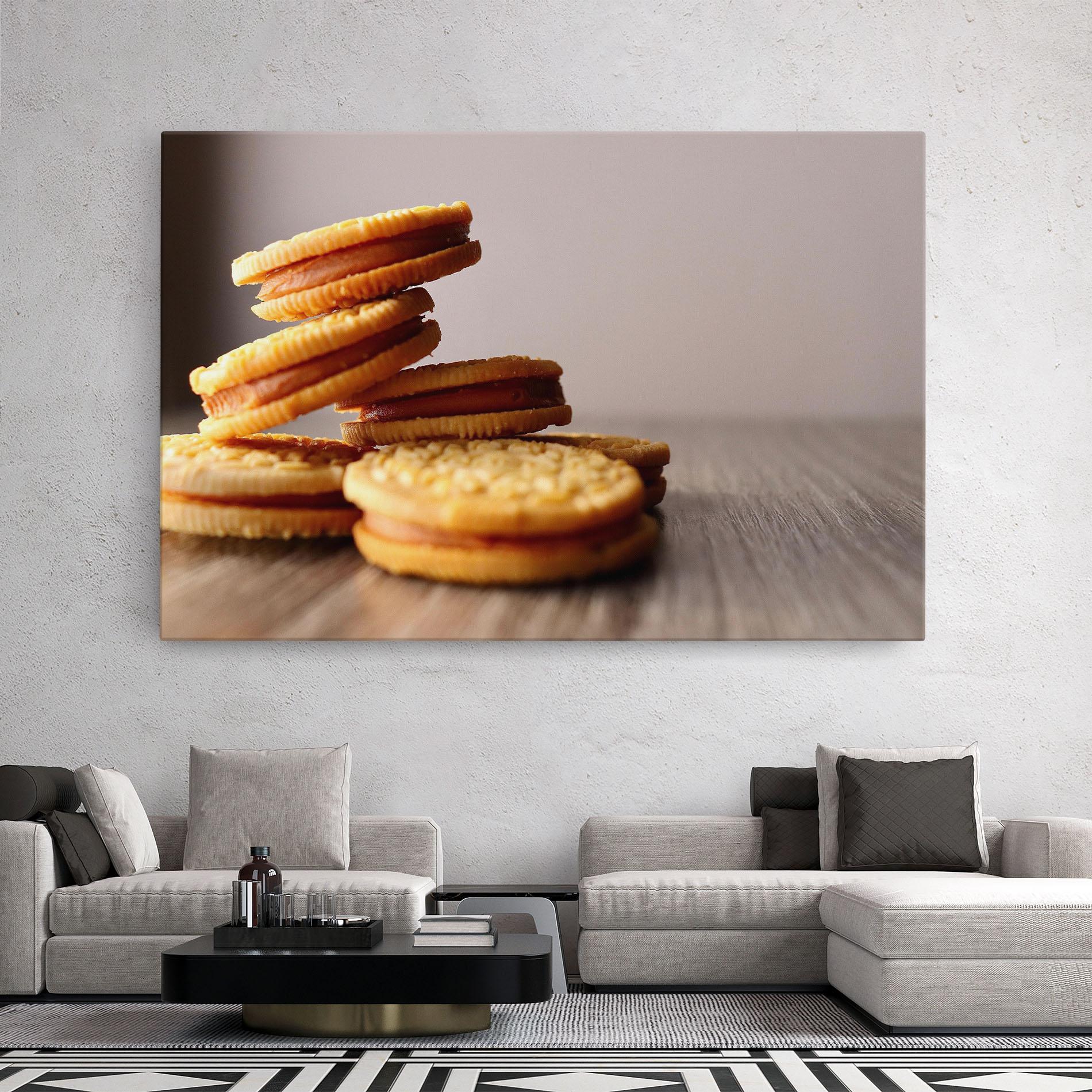 Leinwandbild Biscuits mockup 2