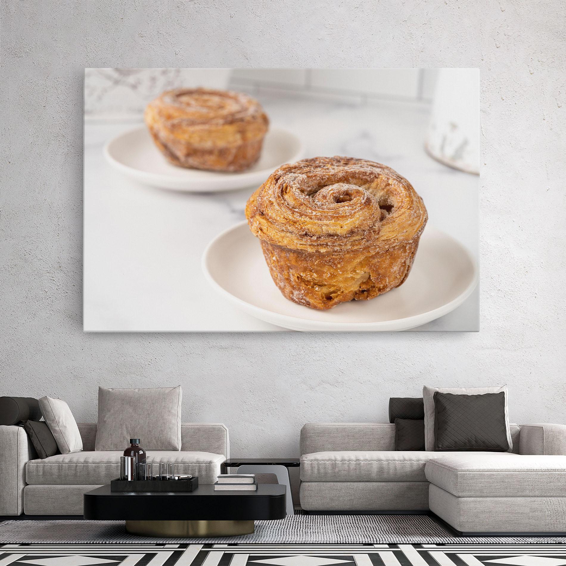 Leinwandbild Cinnamon Roll mockup 2