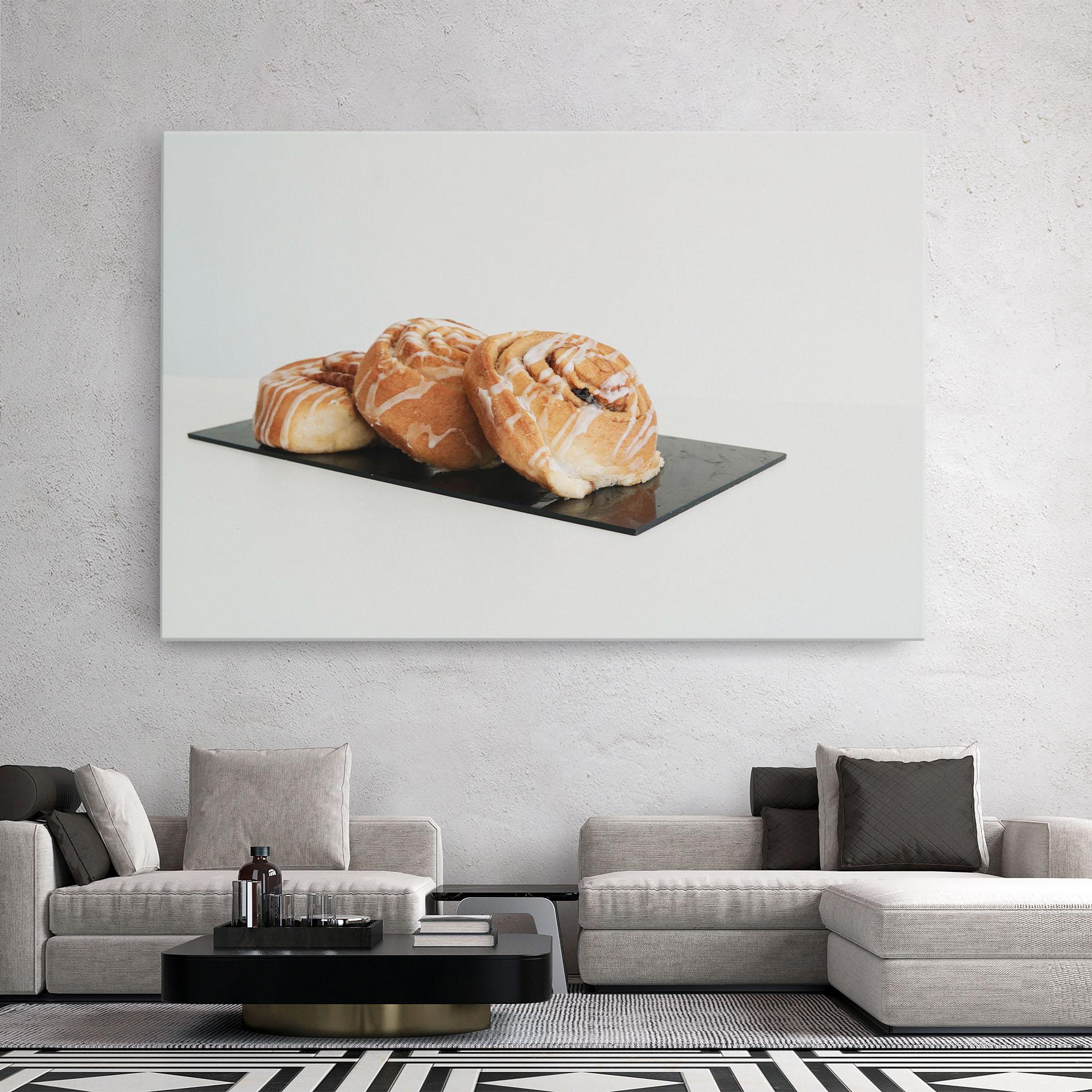 Leinwandbild Cinnamon Rolls mockup 2