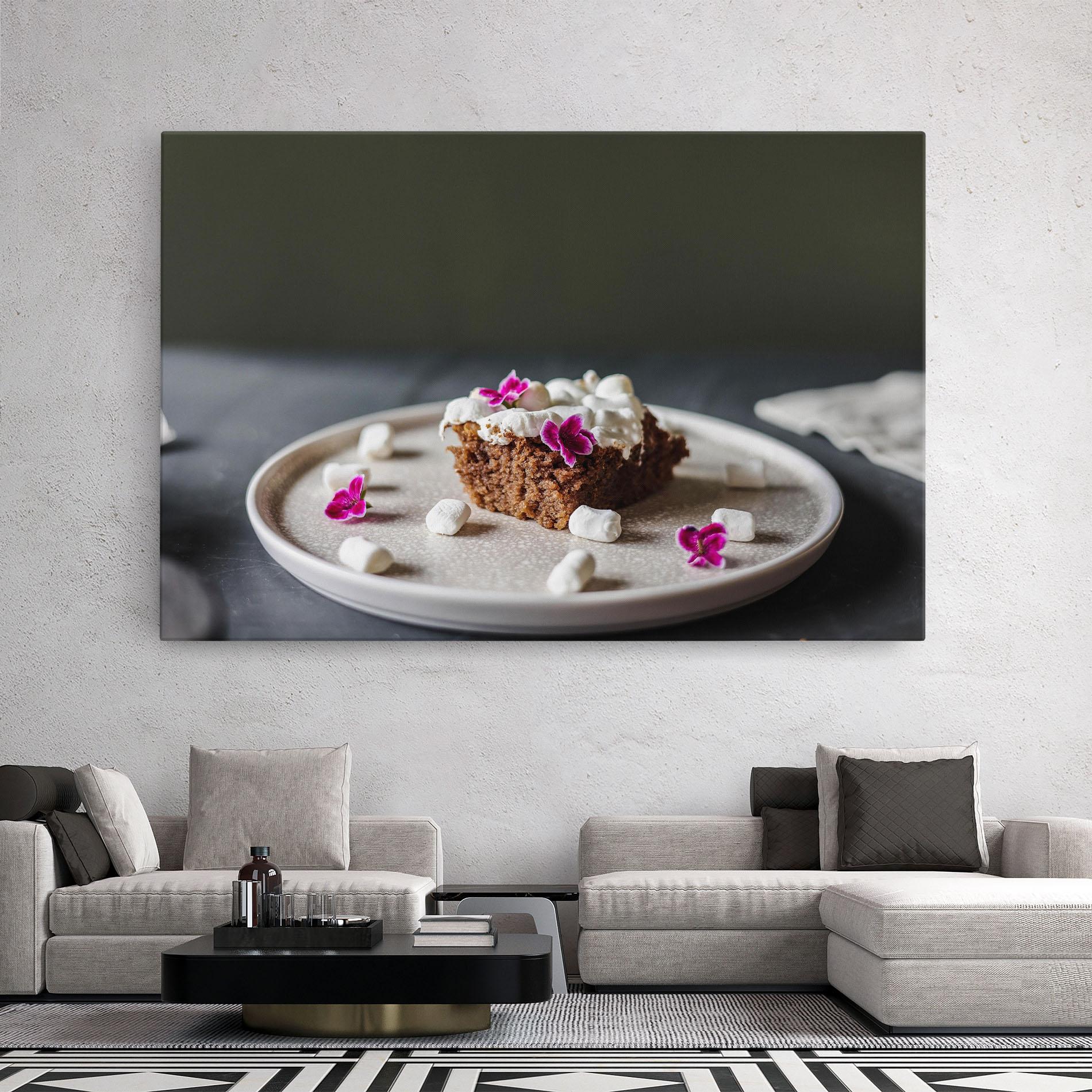 Leinwandbild Marshmallow Cake mockup 2