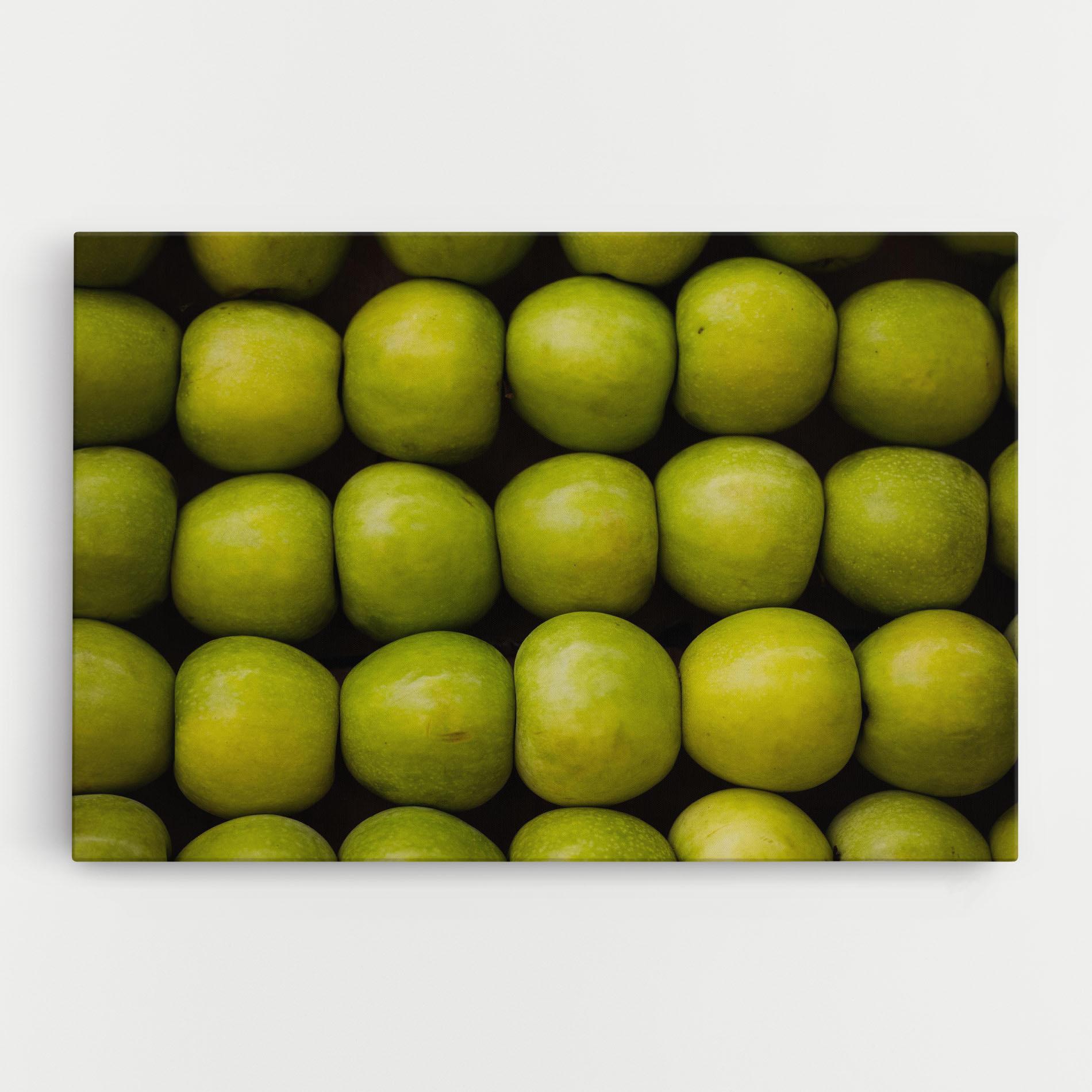 Leinwandbild Apple Wall mockup 0